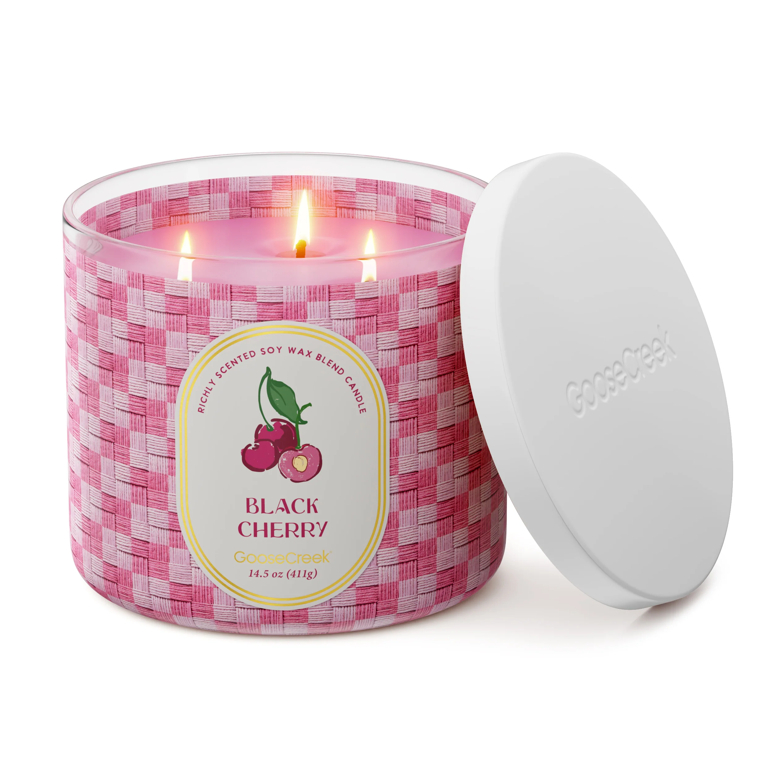 Black Cherry 3-Wick Candle - Image 3
