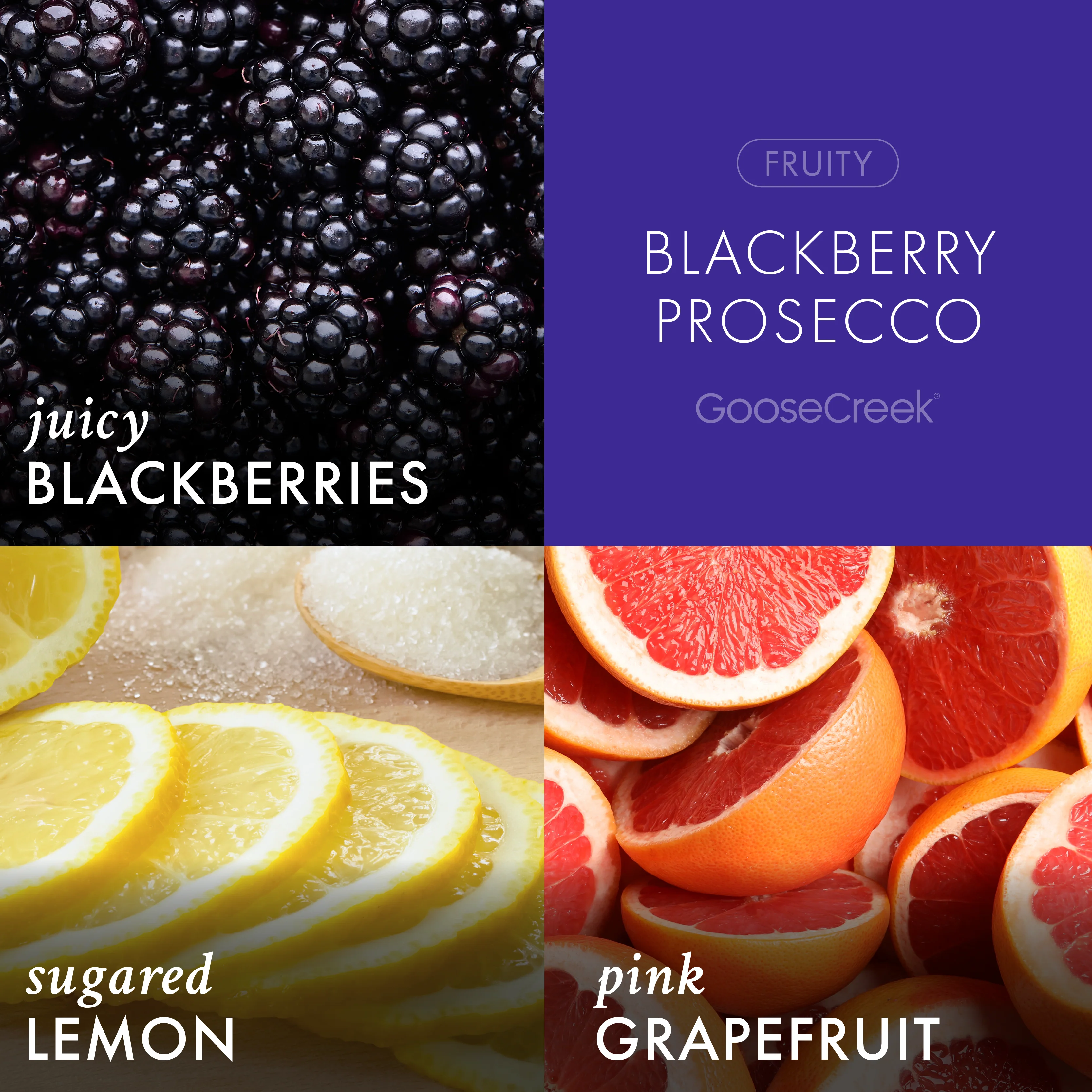 Blackberry Prosecco 3-Wick Candle - Image 2