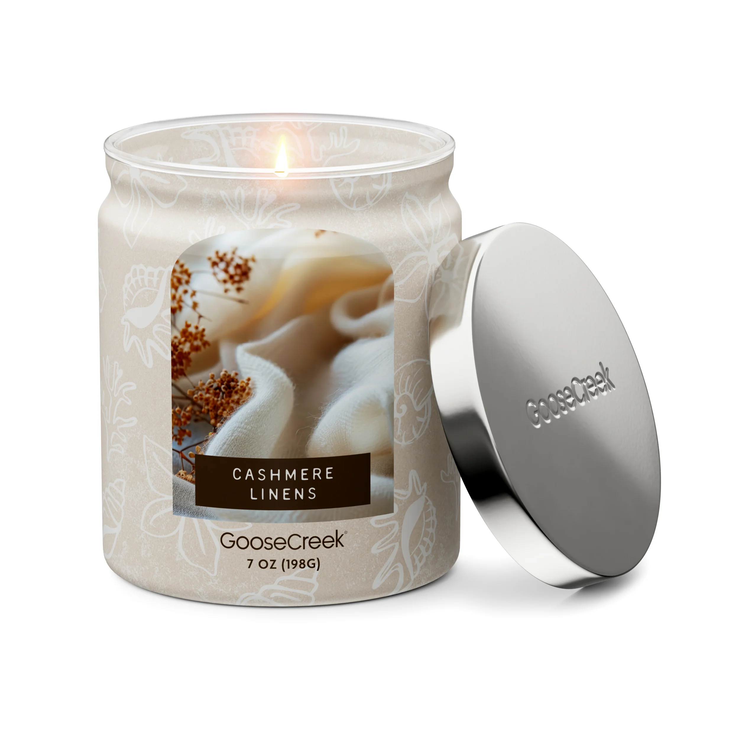 Cashmere Linens 7oz Single Wick Candle - Image 3