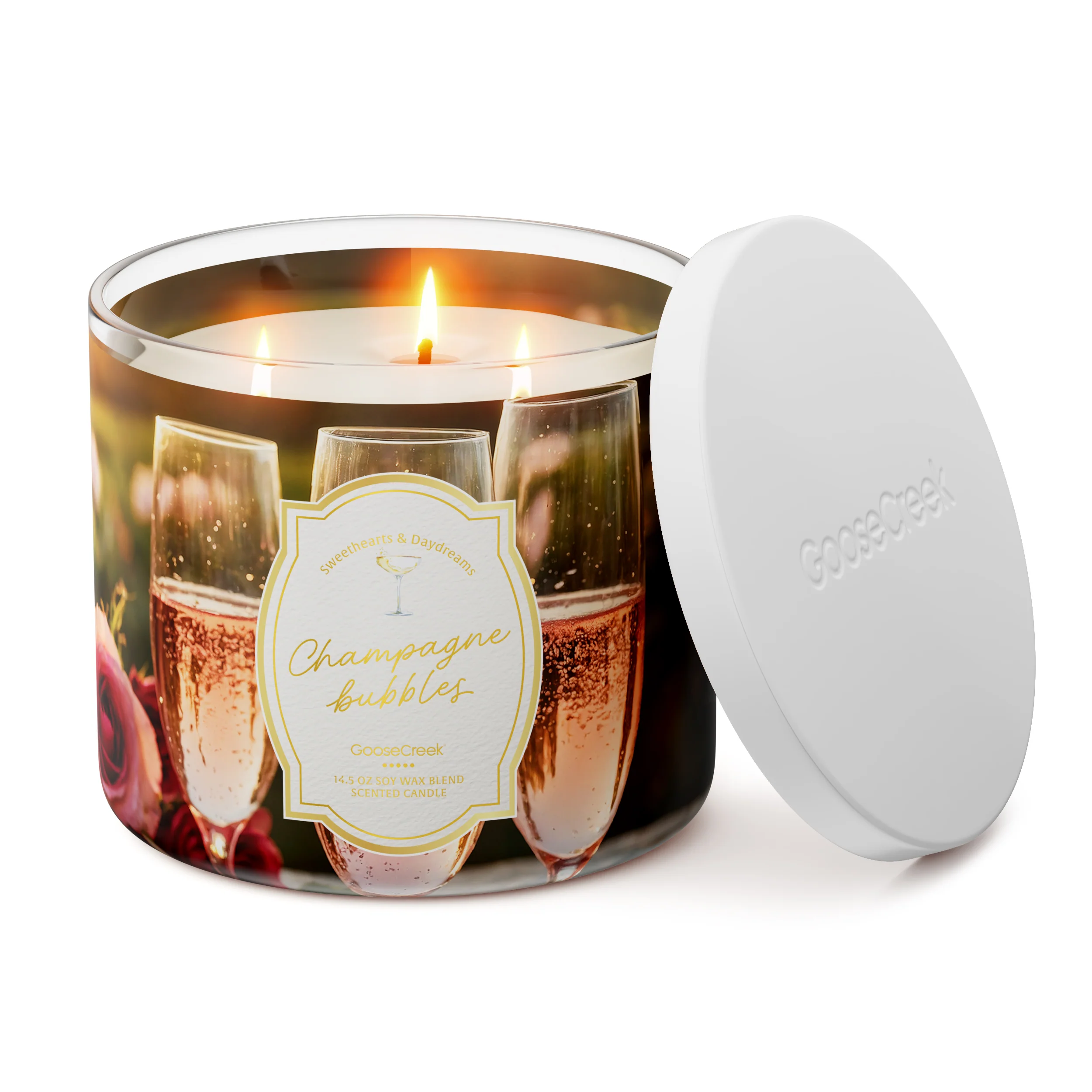 Champagne Bubbles 3-Wick Candle - Image 3
