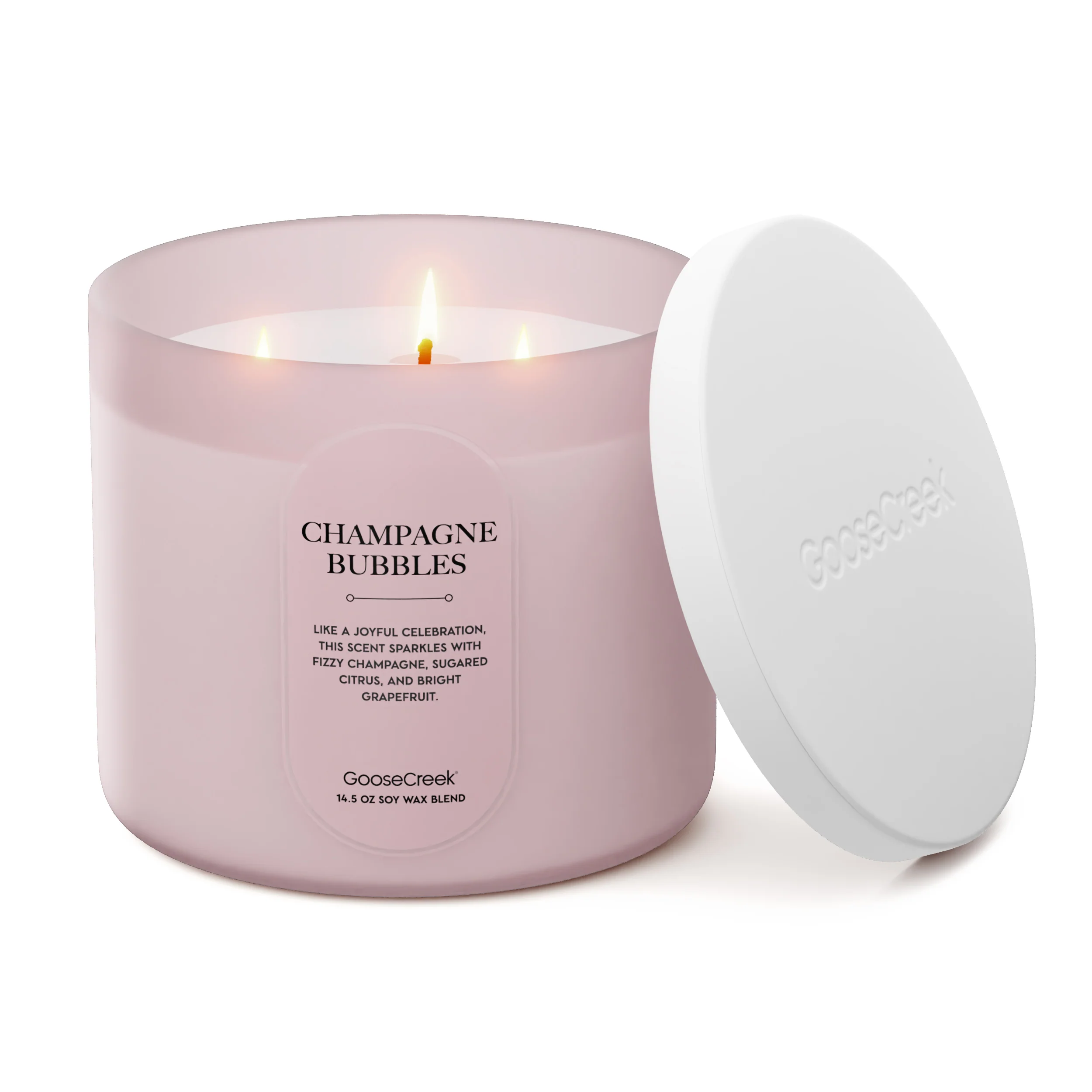 Champagne Bubbles Large 3-Wick Candle - Image 3