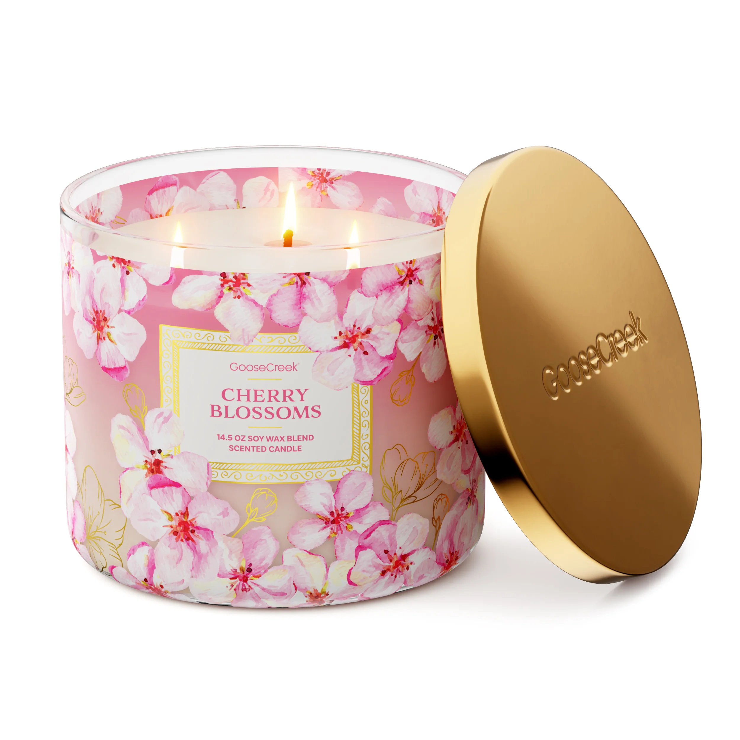 Cherry Blossoms 3-Wick Candle - Image 3