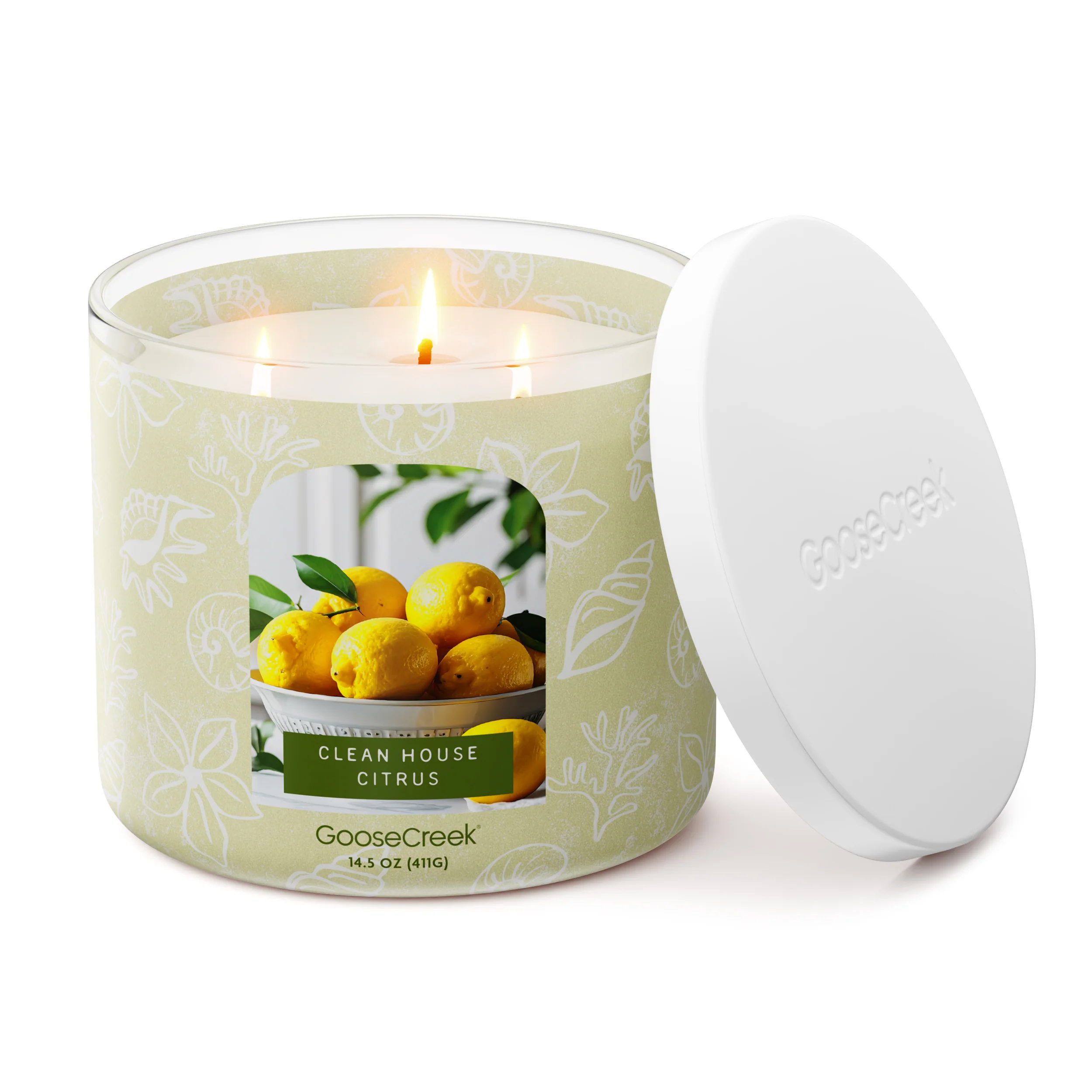 Clean House Citrus 3-Wick Candle - Image 3