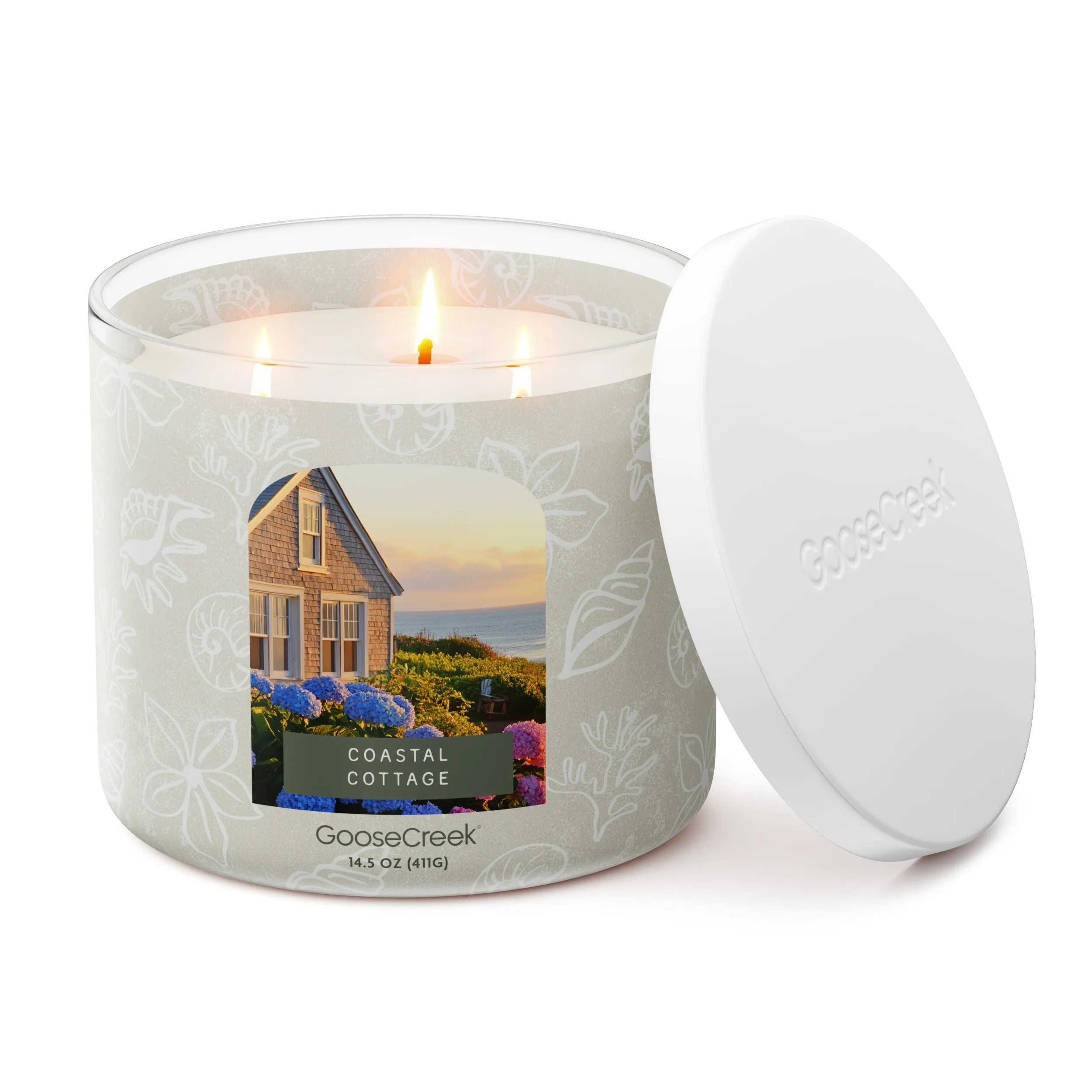 Coastal Cottage 3-Wick Candle - Image 3