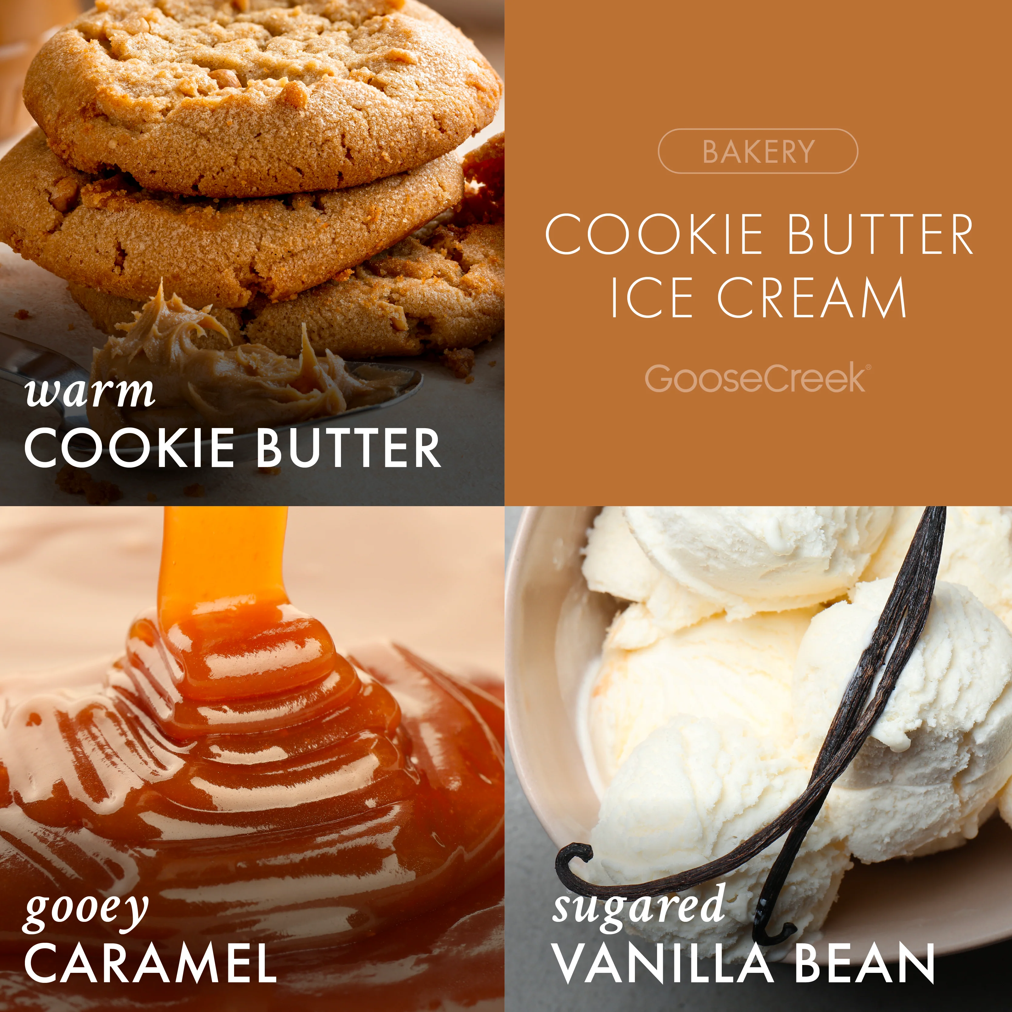 Cookie Butter Ice Cream 3-Wick Candle - Image 2
