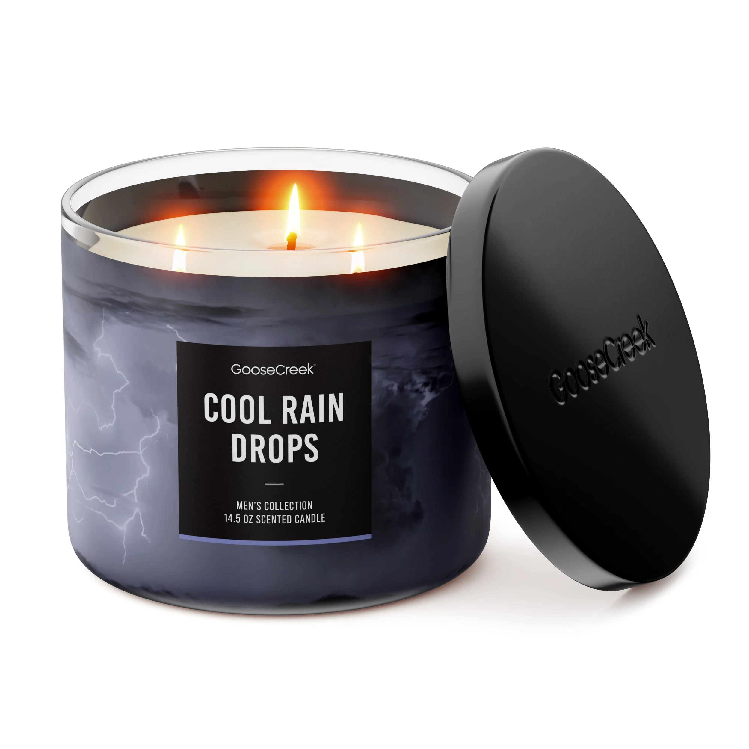 Cool Rain Drops 3-Wick Candle - Image 3