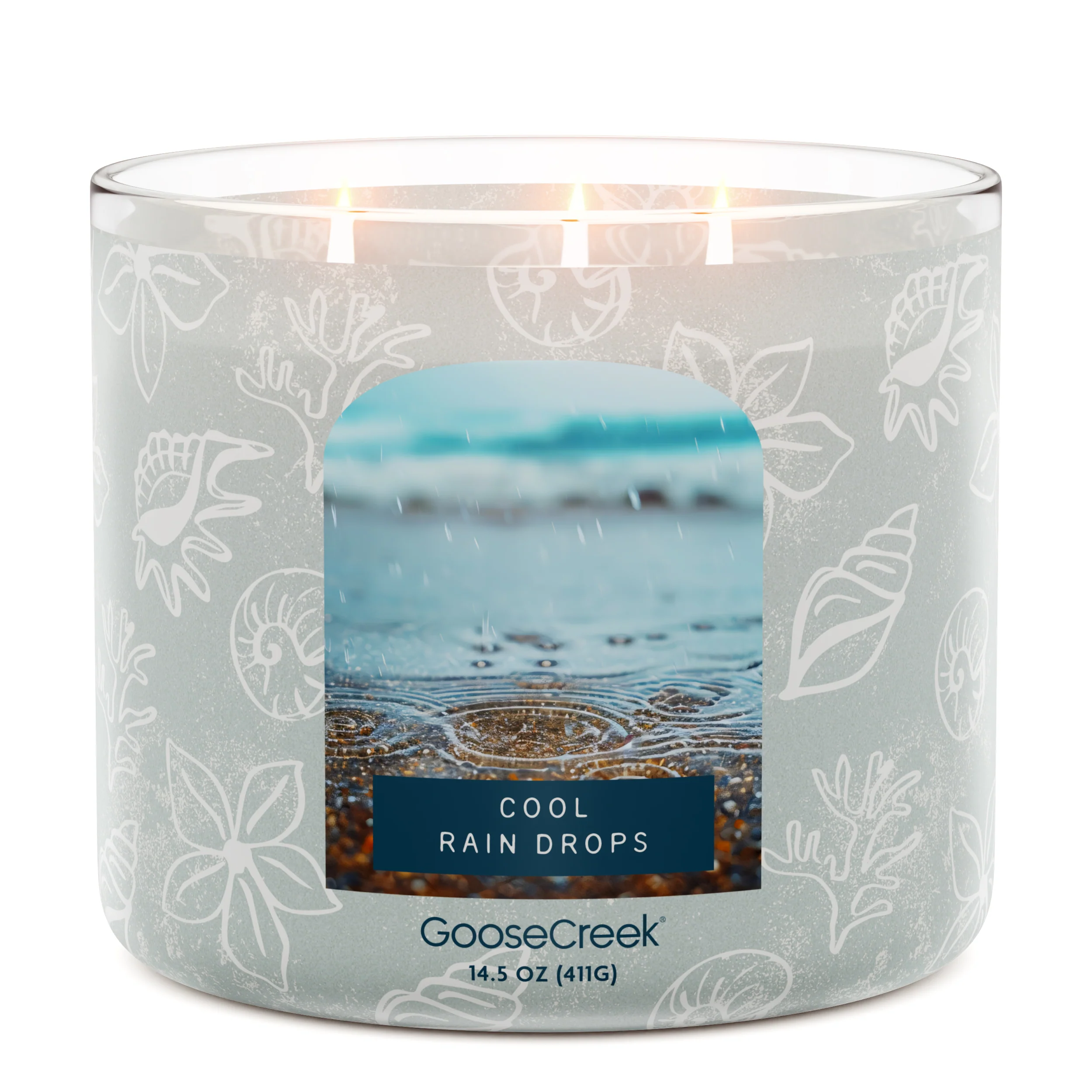 Cool Rain Drops 3-Wick Candle