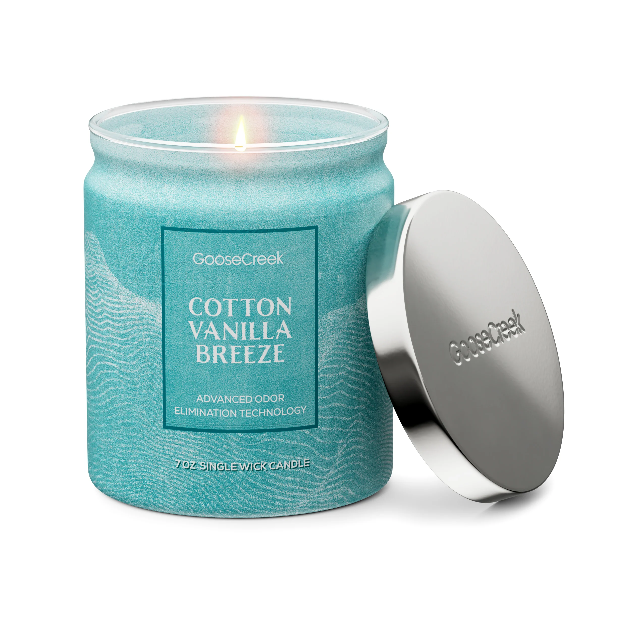 Cotton Vanilla Breeze Odor Eliminating 7oz Single Wick Candle - Image 3