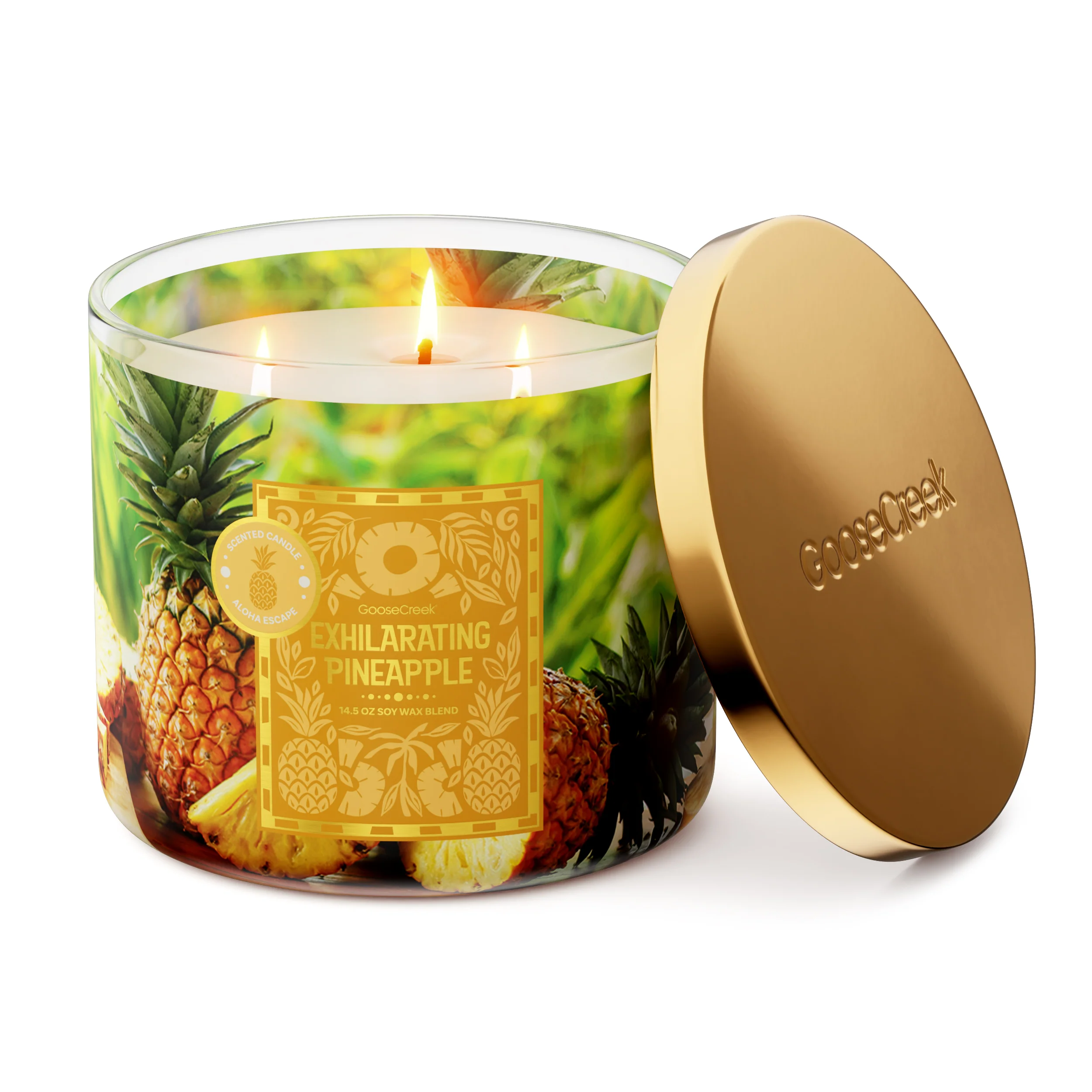Exhilarating Pineapple 3-Wick Candle - Image 3