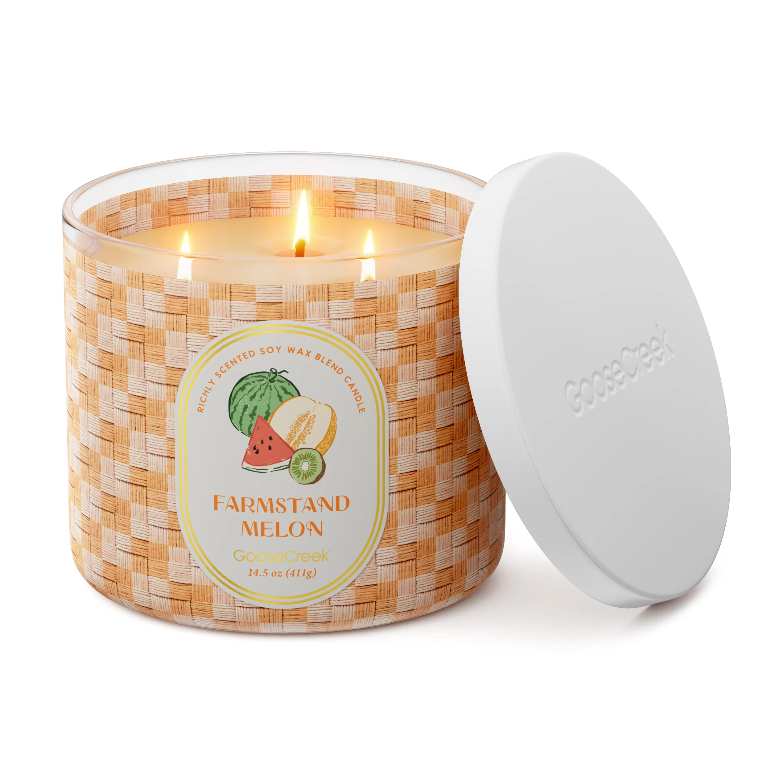Farmstand Melon 3-Wick Candle - Image 3