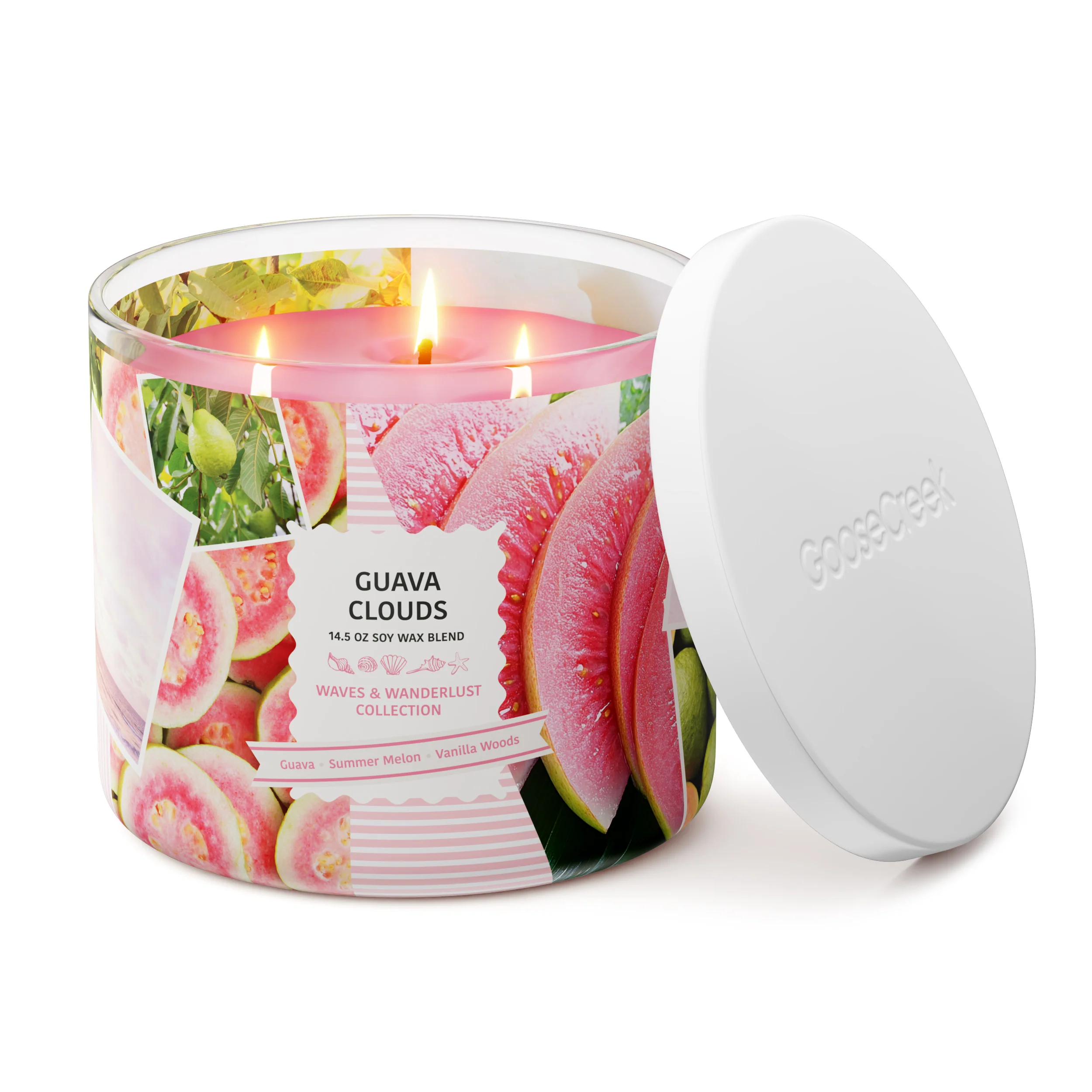 Guava Clouds 3-Wick Candle - Image 3