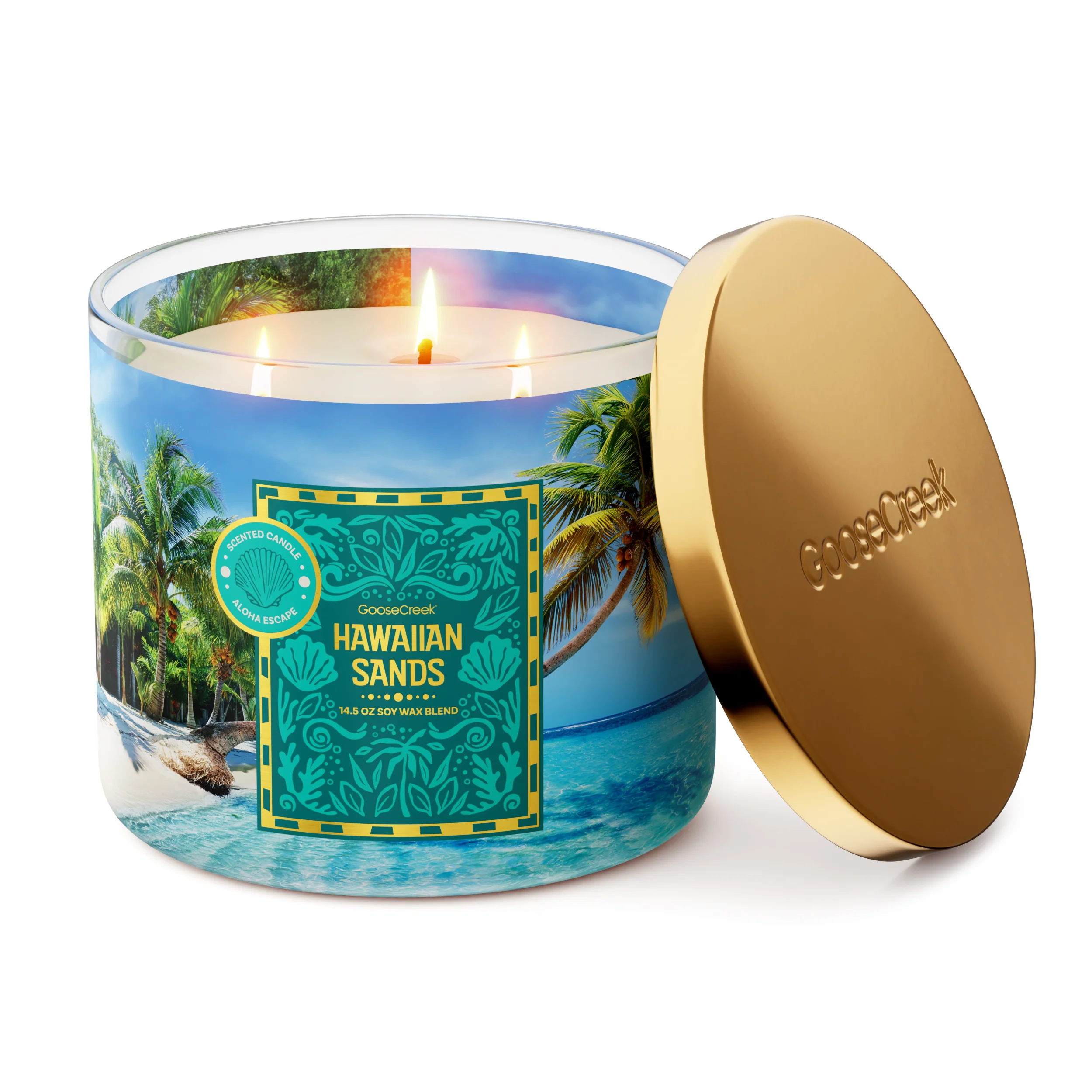 Hawaiian Sands 3-Wick Candle - Image 3