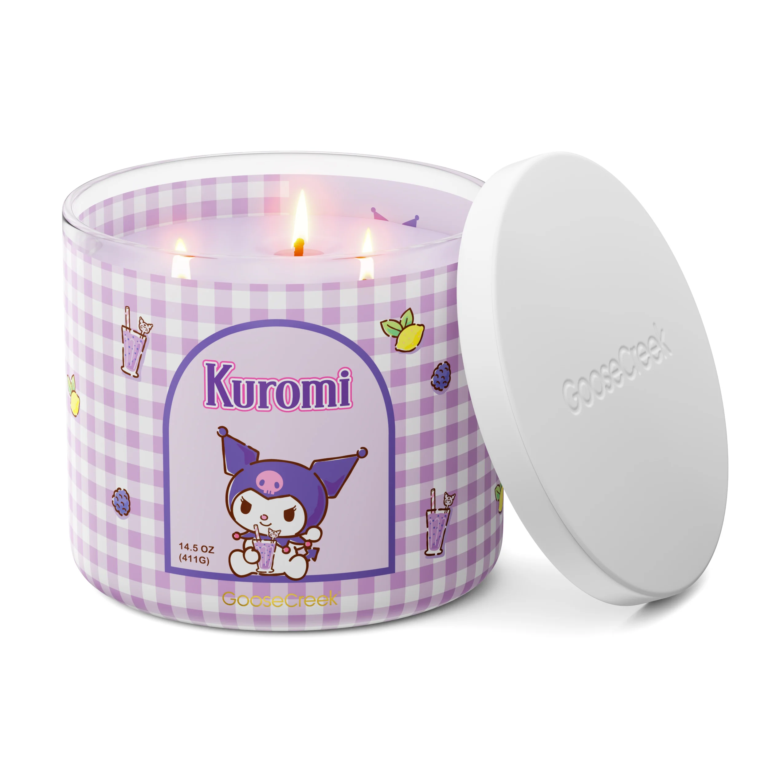 Kuromi Hello Kitty 3-Wick Candle - Image 3
