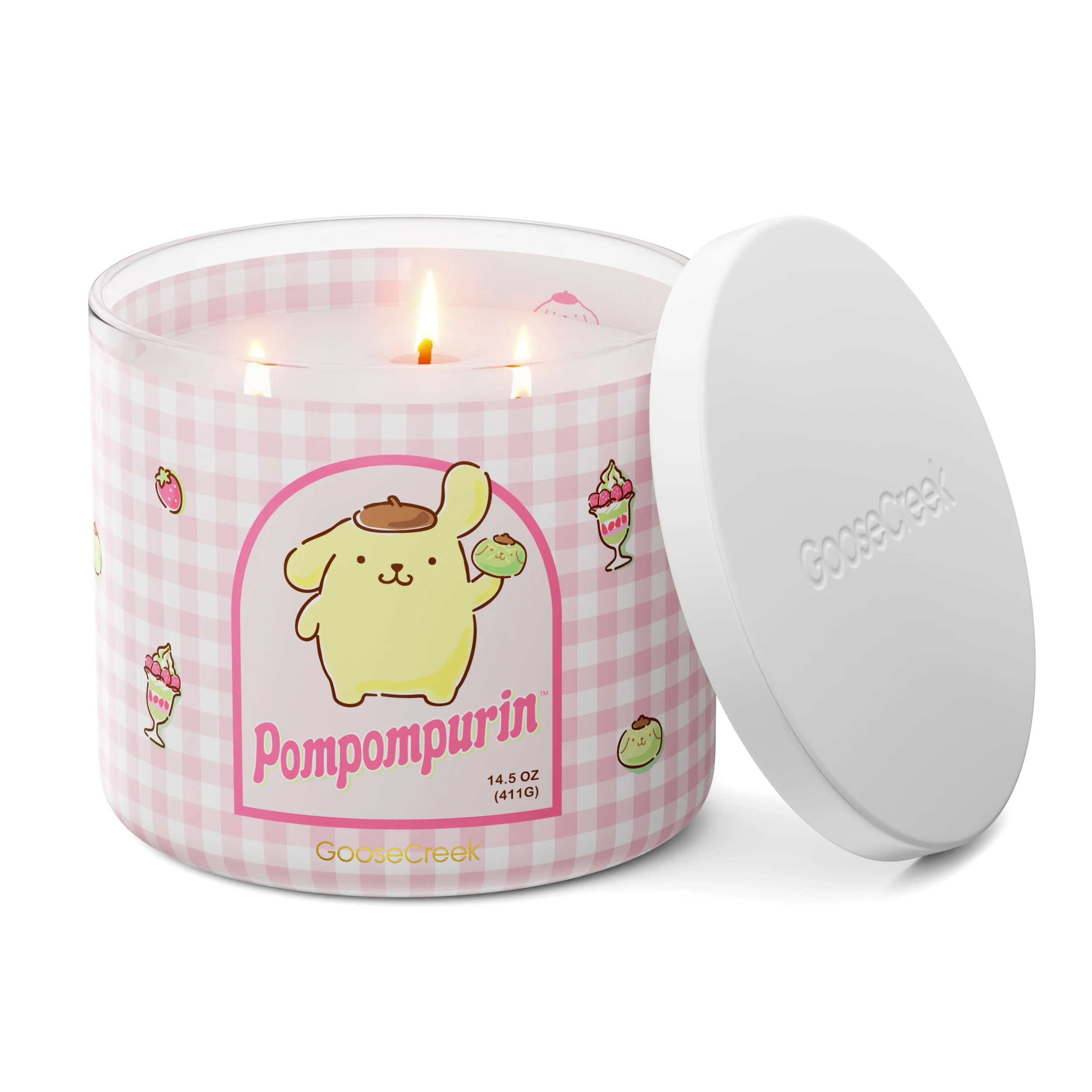 Pom Pom Purin Hello Kitty 3-Wick Candle - Image 3