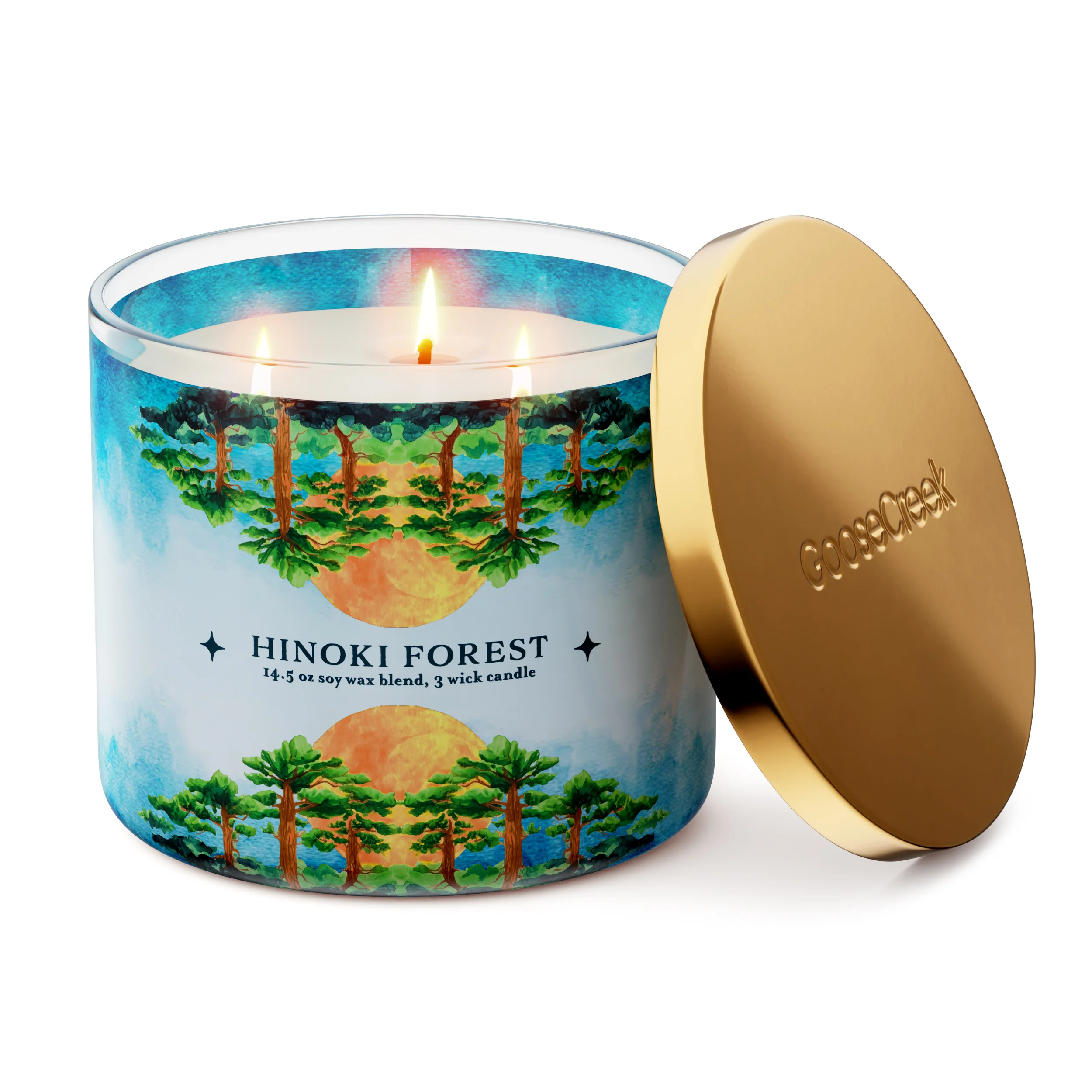 Hinoki Forest 3-Wick Candle - Image 3