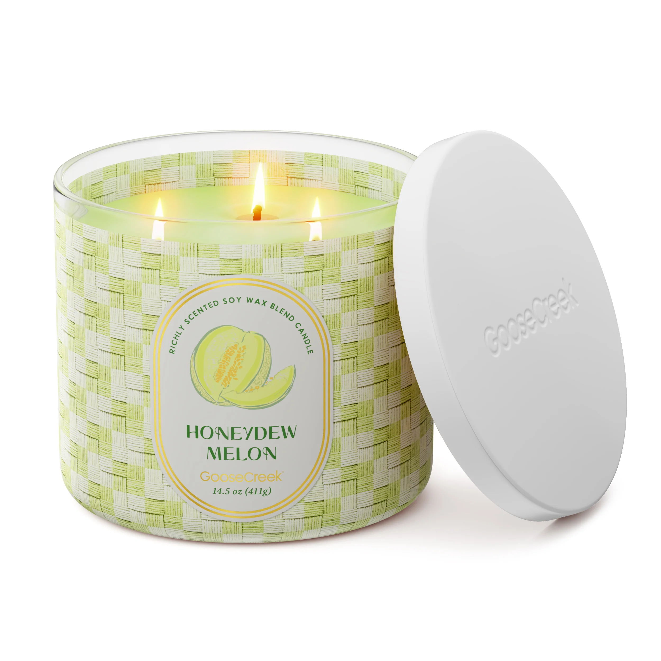 Honeydew Melon 3-Wick Candle - Image 3