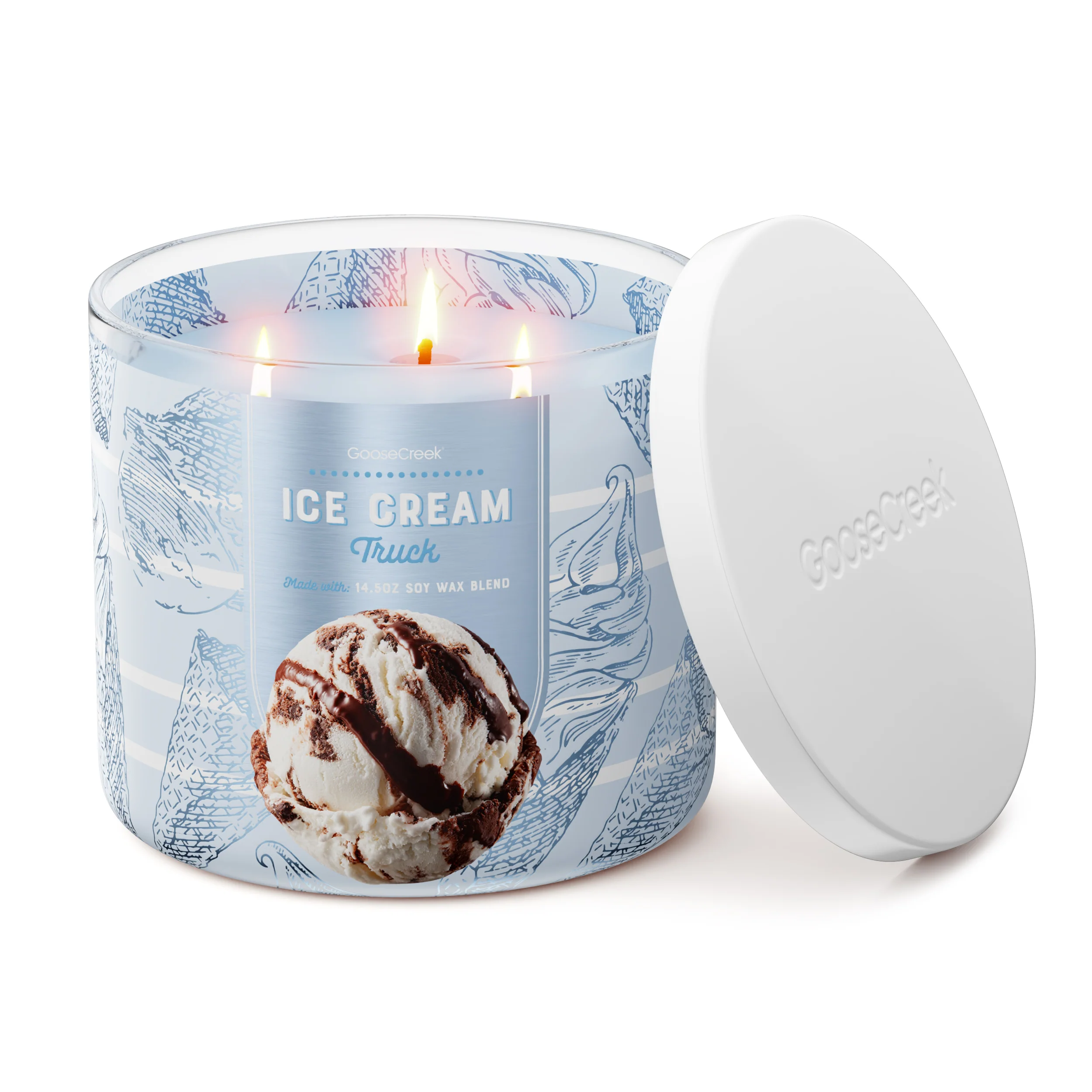 Ice Cream Truck 3-Wick Candle - Image 3
