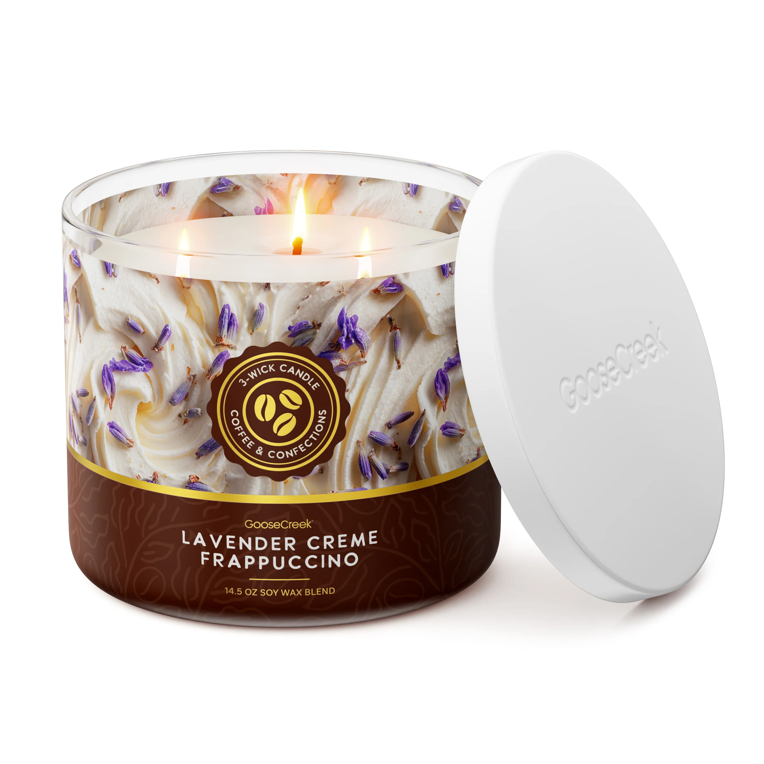 Lavender Creme Frappuccino 3-Wick Candle - Image 3