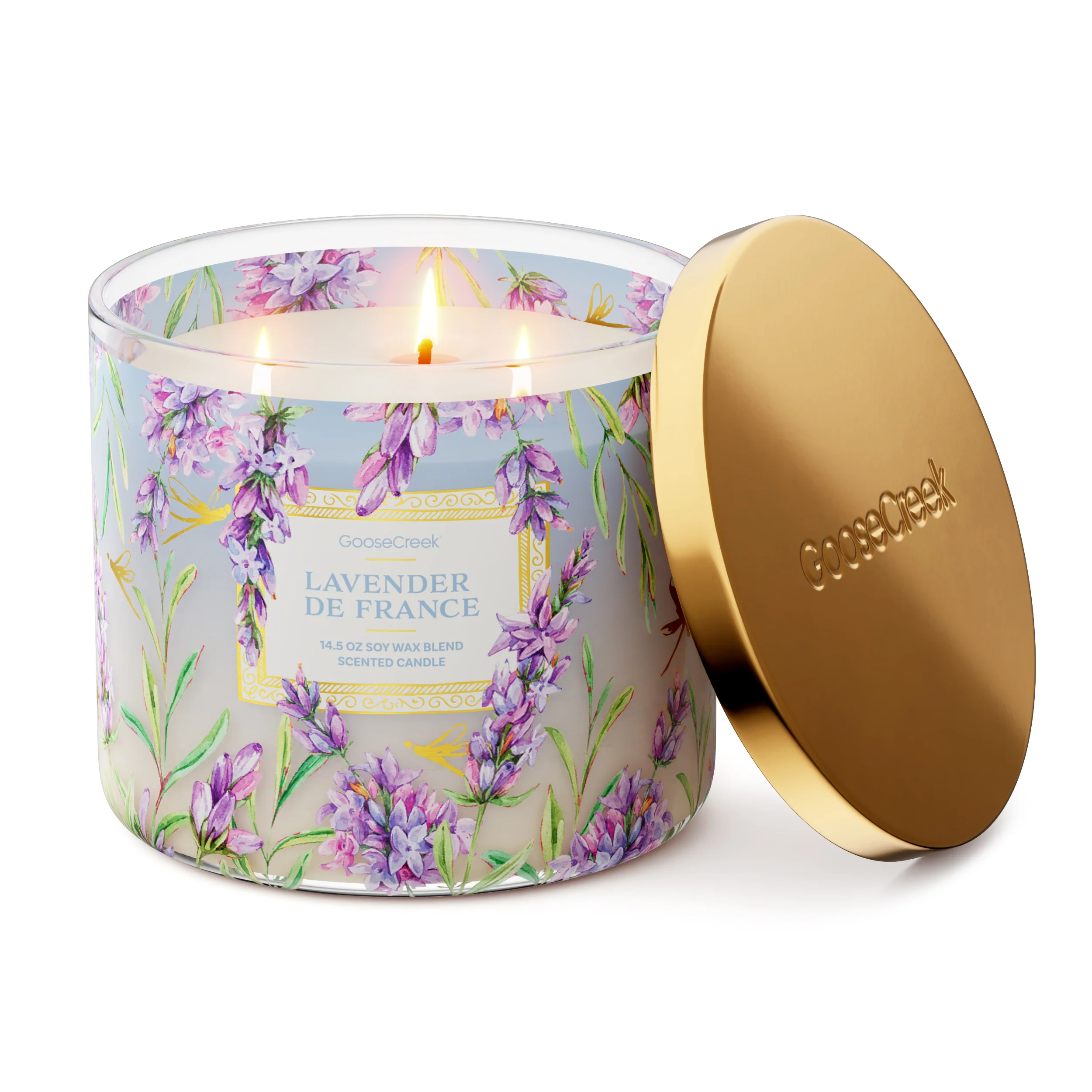 Lavender de France 3-Wick Candle - Image 3