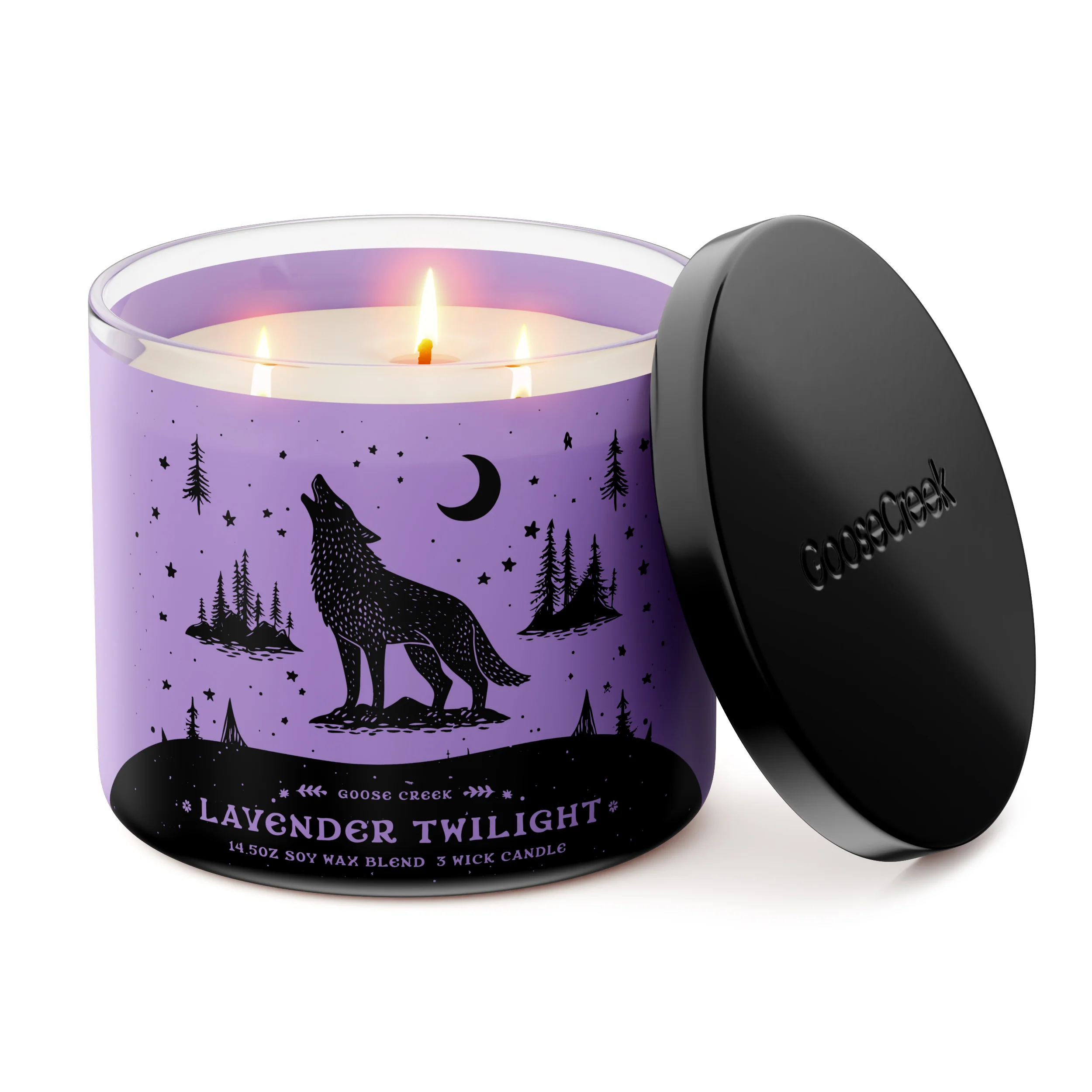 Lavender Twilight 3-Wick Candle - Image 3