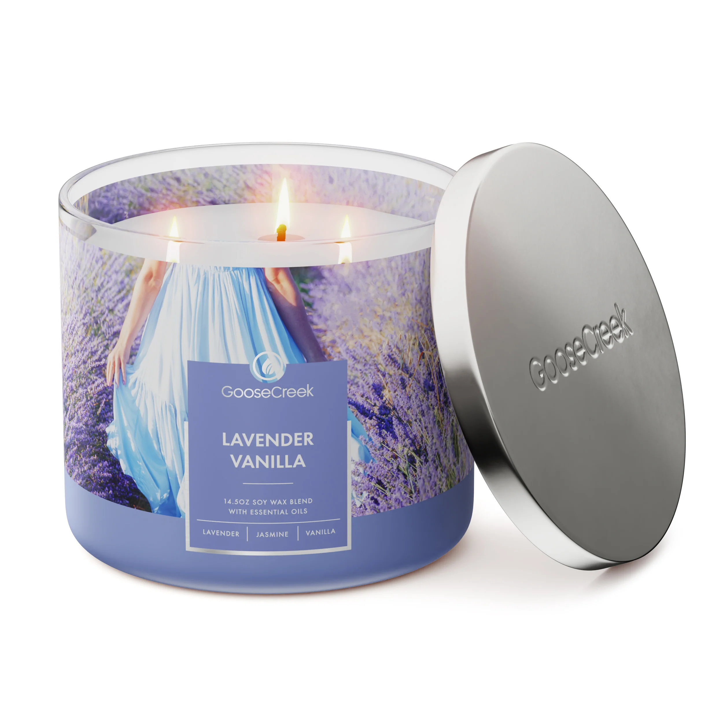 Lavender Vanilla 3-Wick Candle - Image 3