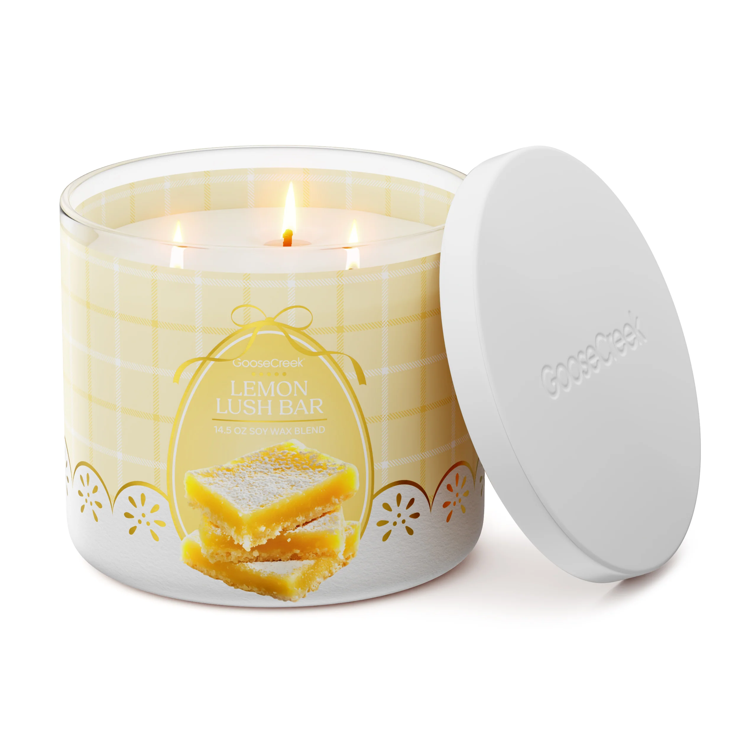 Lemon Lush Bar 3-Wick Candle - Image 3