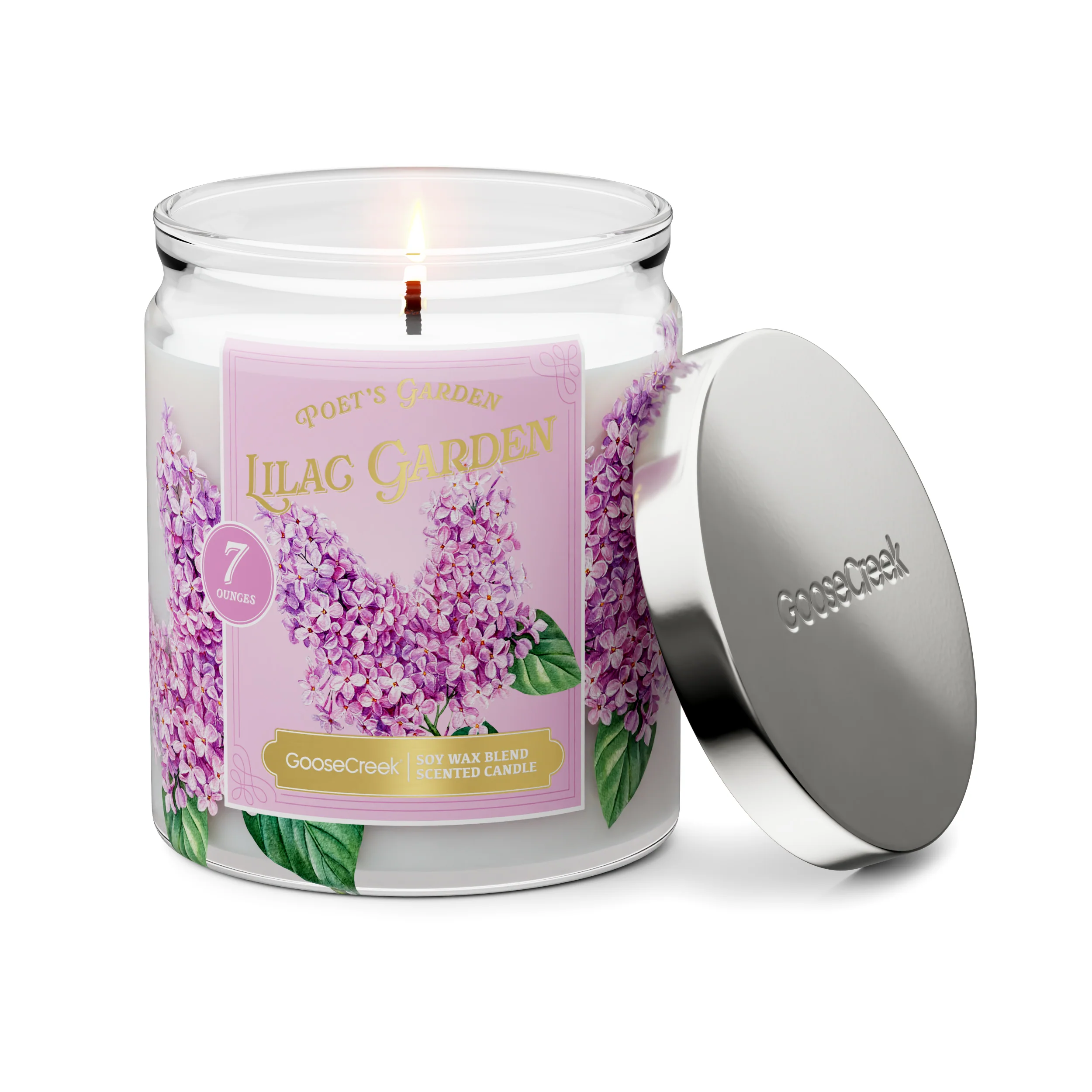 Lilac Garden 7oz Single Wick Candle - Image 3