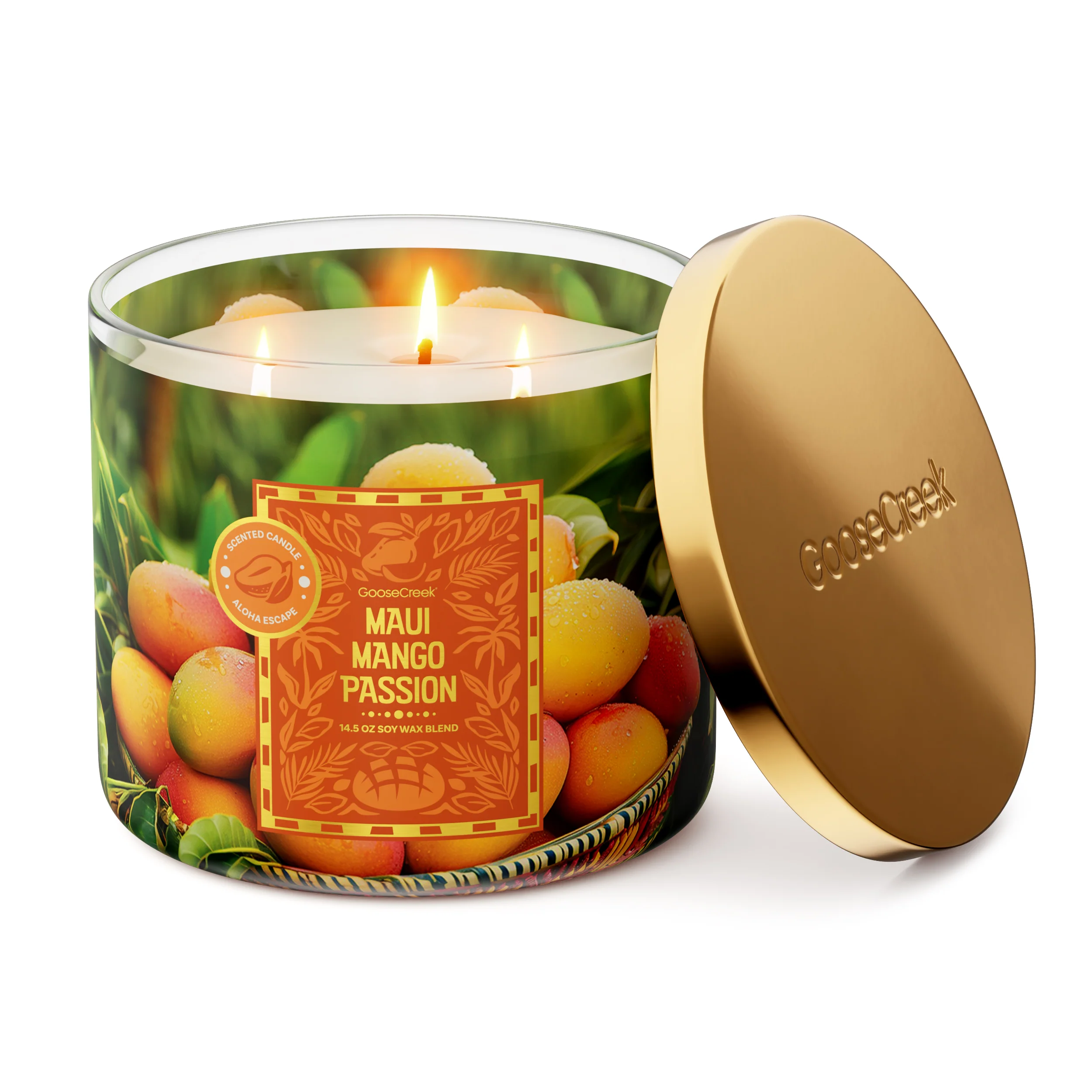 Maui Mango Passion 3-Wick Candle - Image 3