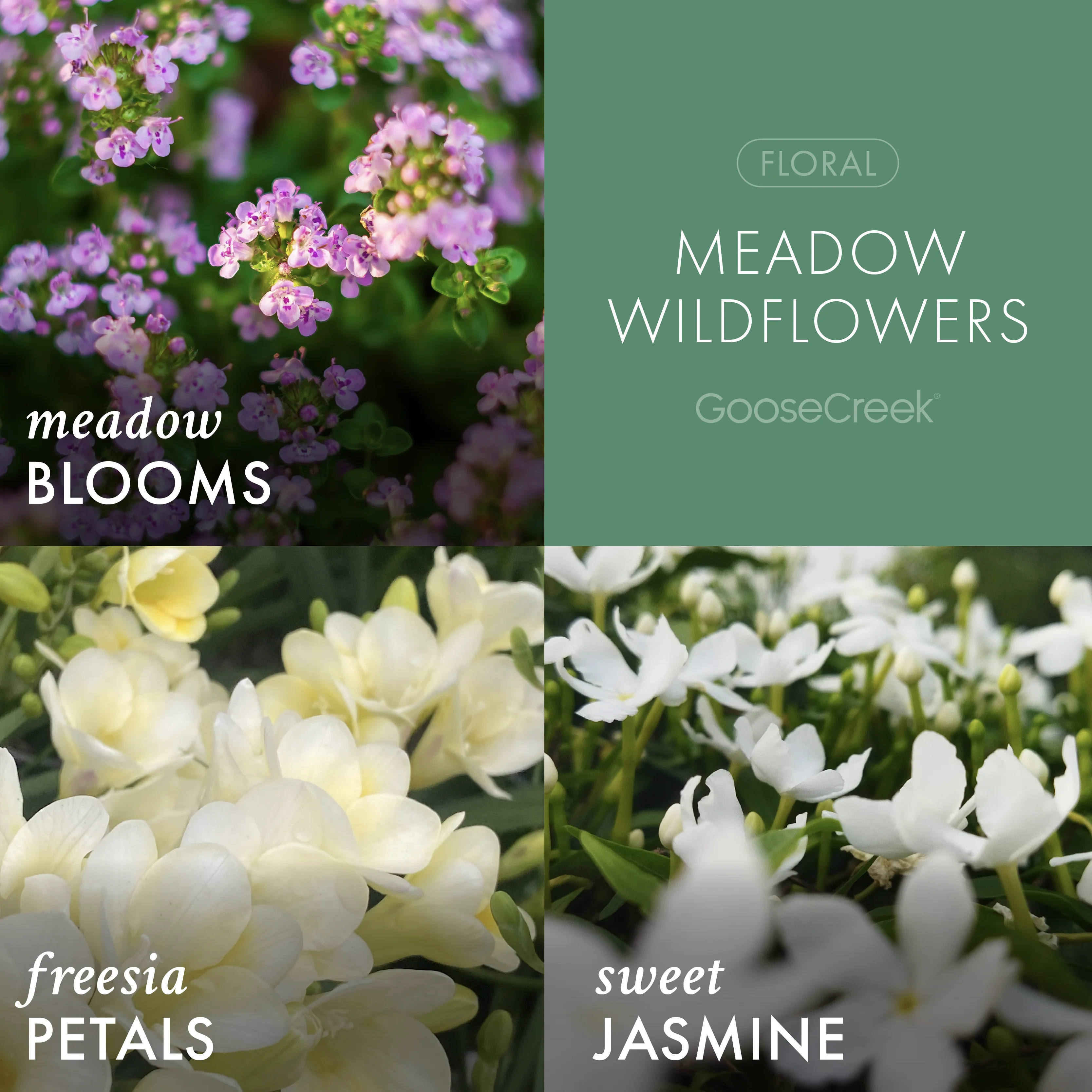 Meadow Wildflowers 3-Wick Candle - Image 2