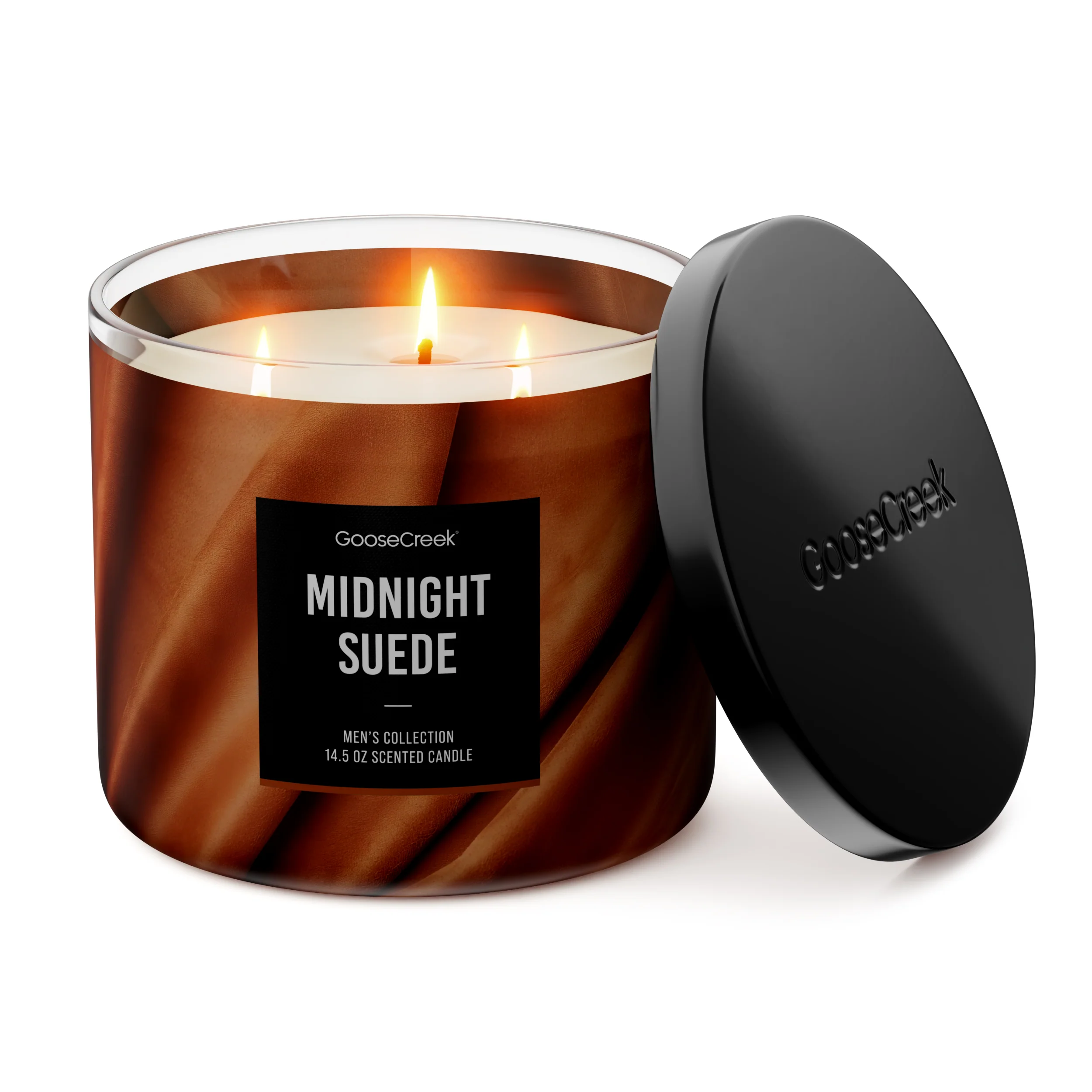 Midnight Suede 3-Wick Candle - Image 3