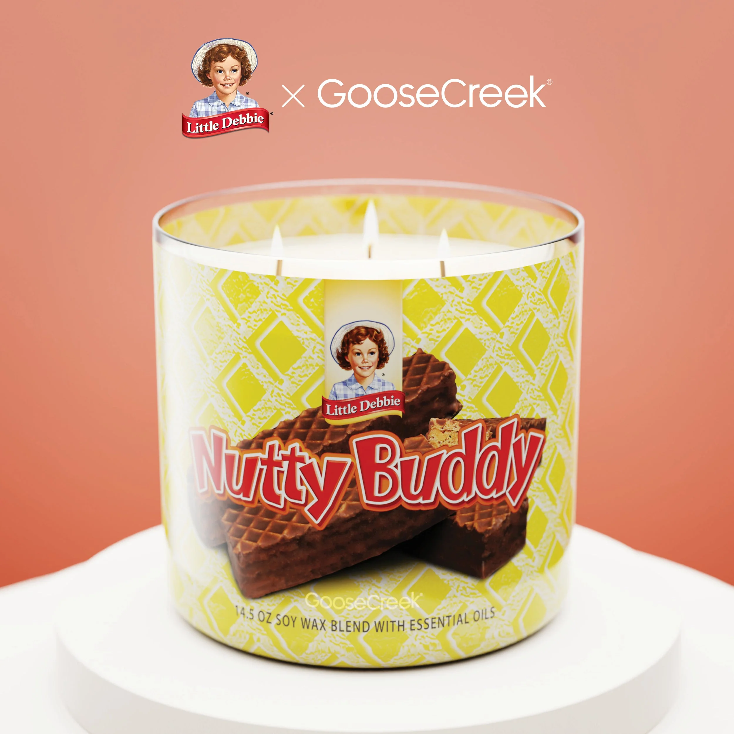 Nutty Buddy Little Debbie ™ 3-Wick Candle - Image 2