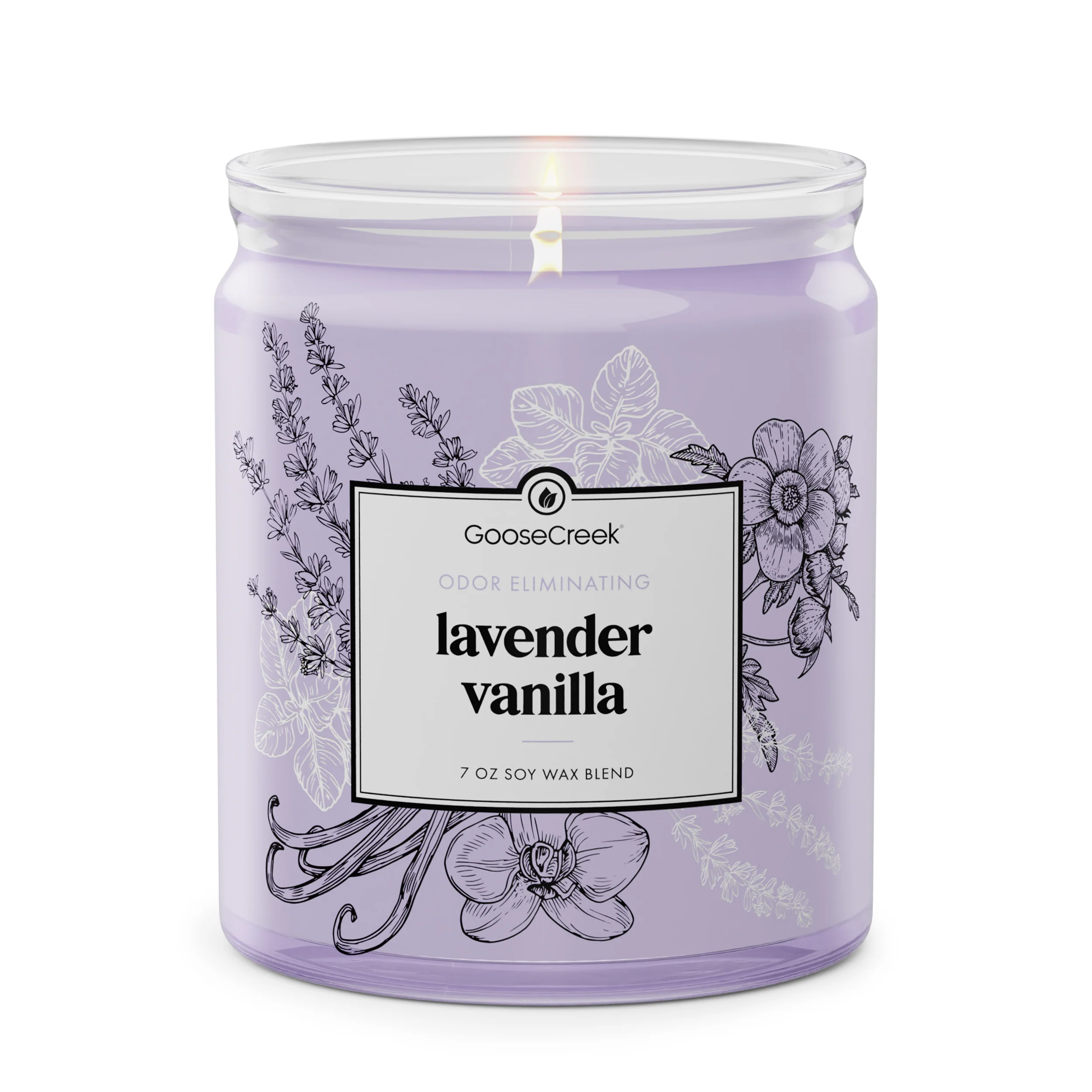 Lavender Vanilla Odor Eliminating 7oz Single Wick Candle