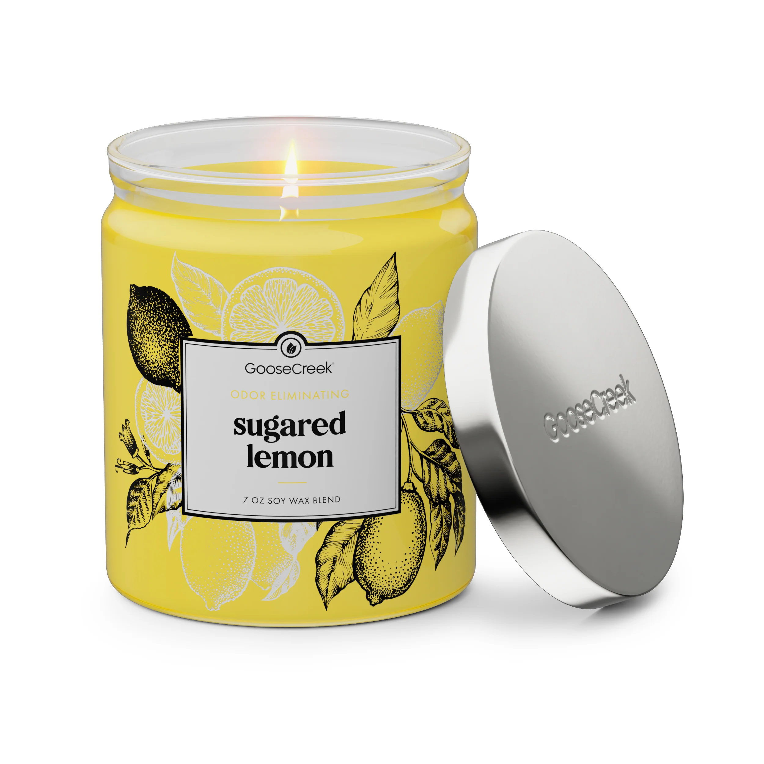 Sugared Lemon Odor Eliminating 7oz Single Wick Candle - Image 2