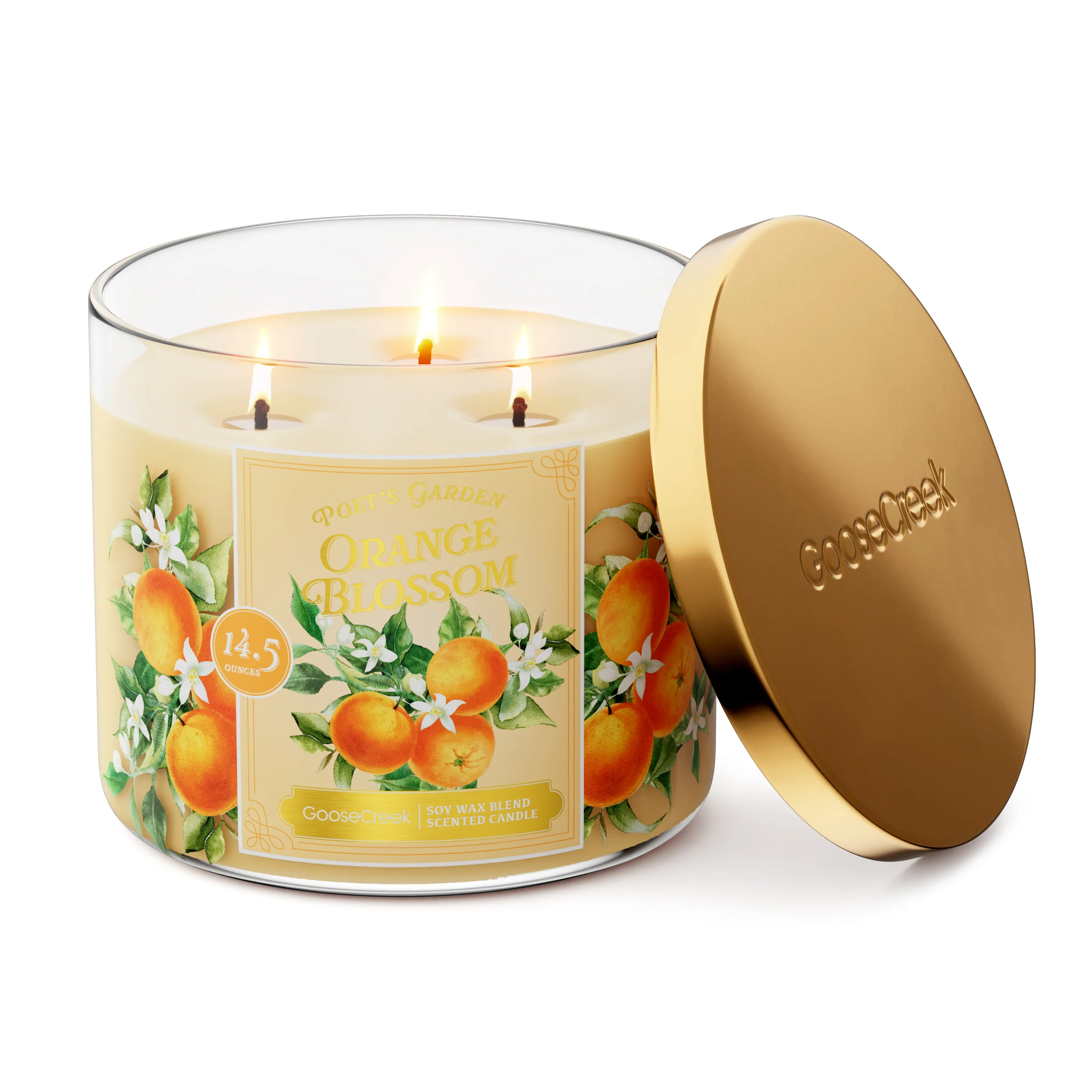 Orange Blossom 3-Wick Candle - Image 3