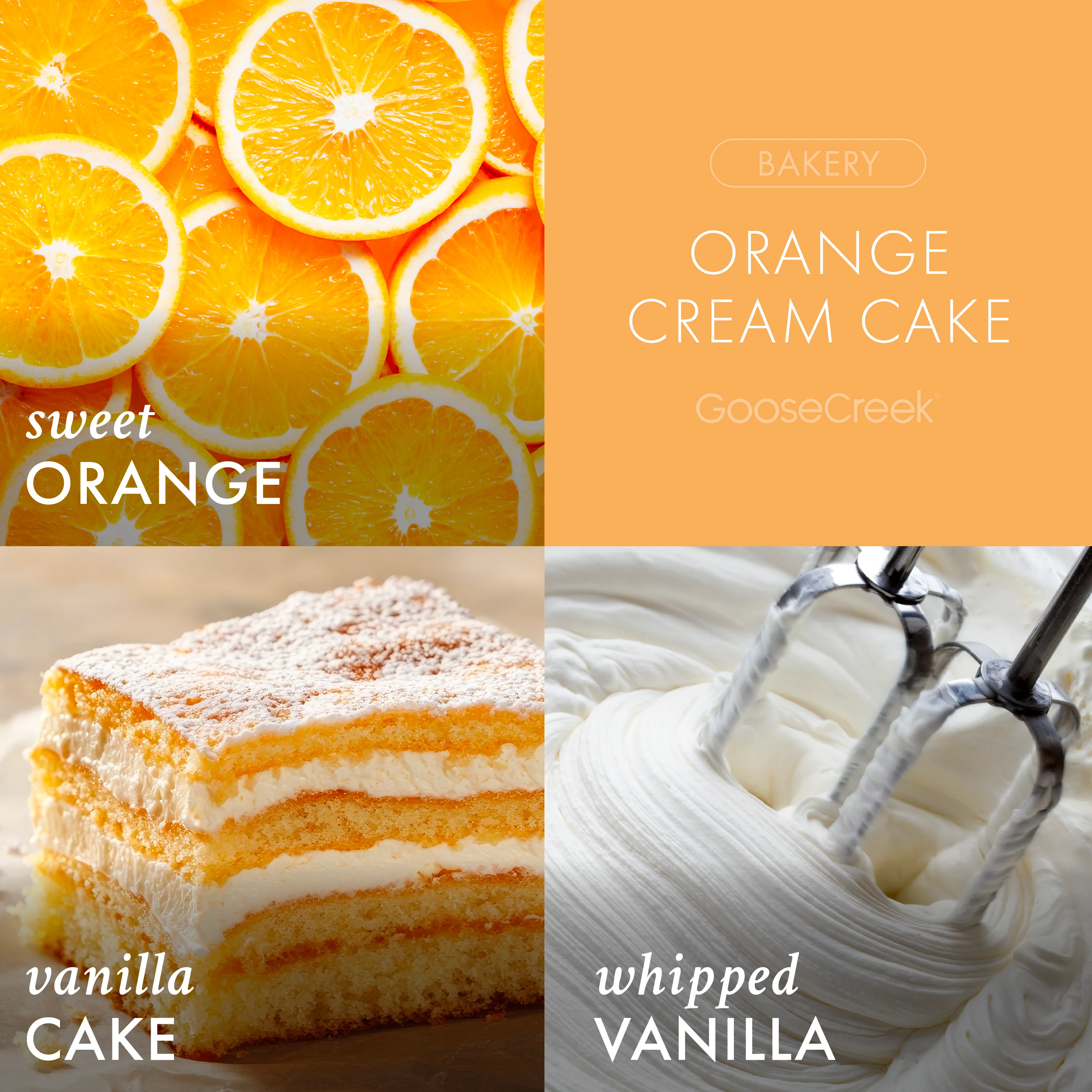 Orange Cream Cake 3-Wick Candle - Image 2