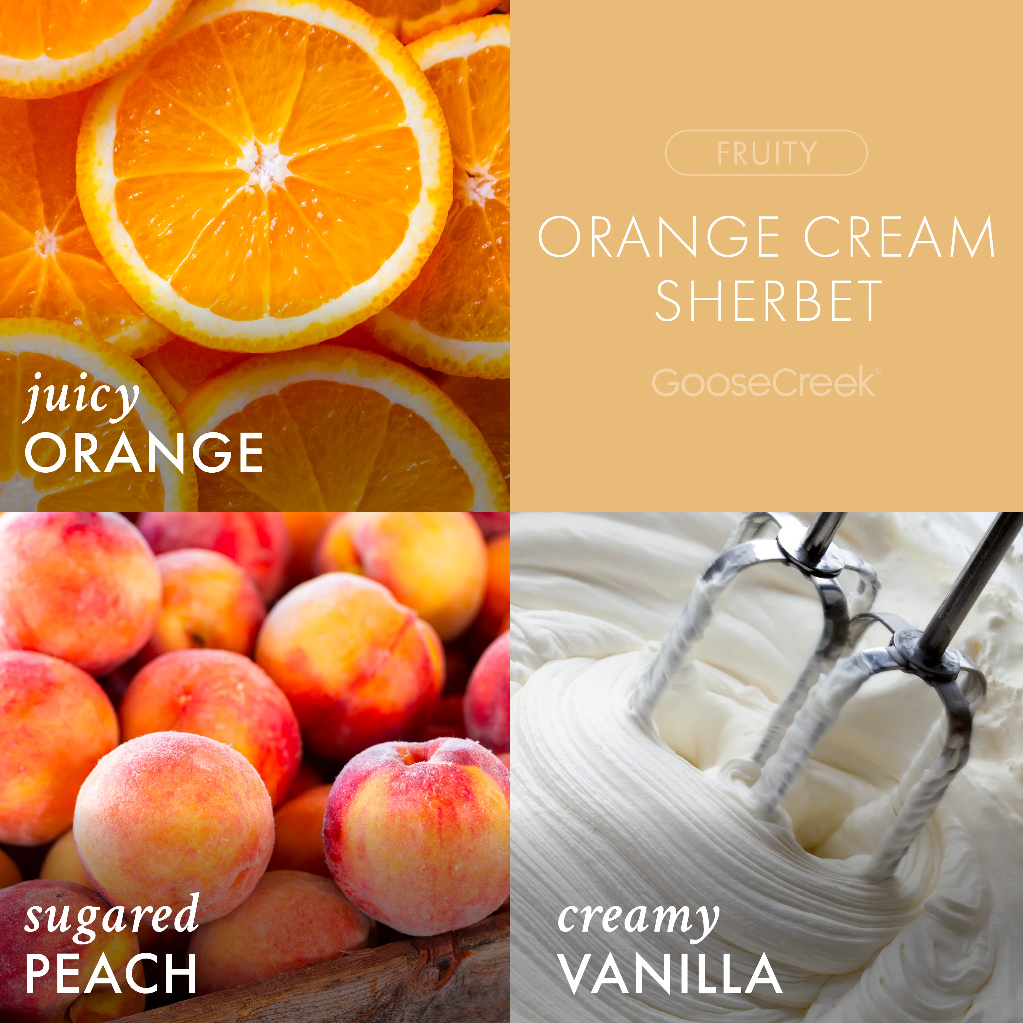 Orange Cream Sherbet 3-Wick Candle - Image 2