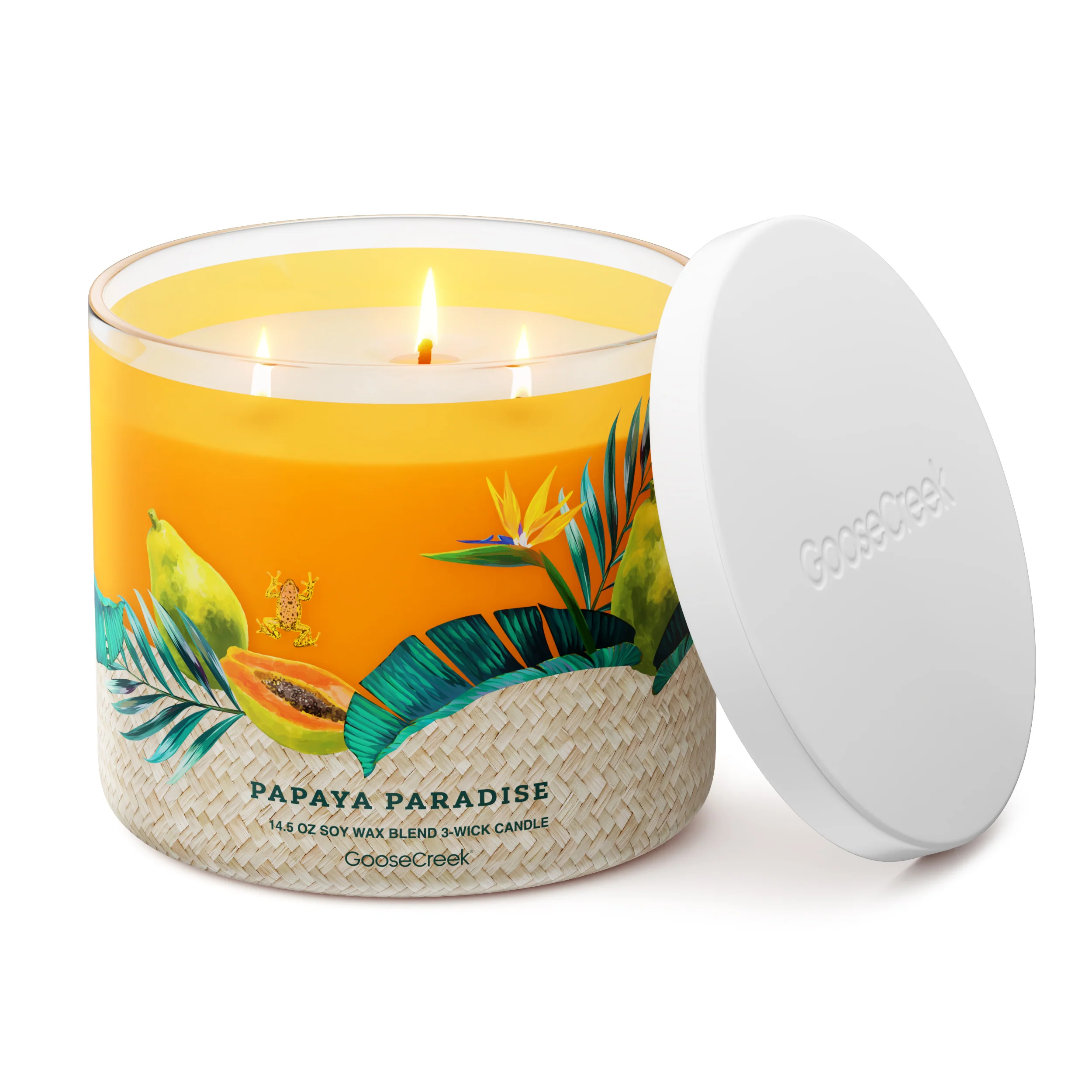Papaya Paradise 3-Wick Candle - Image 3