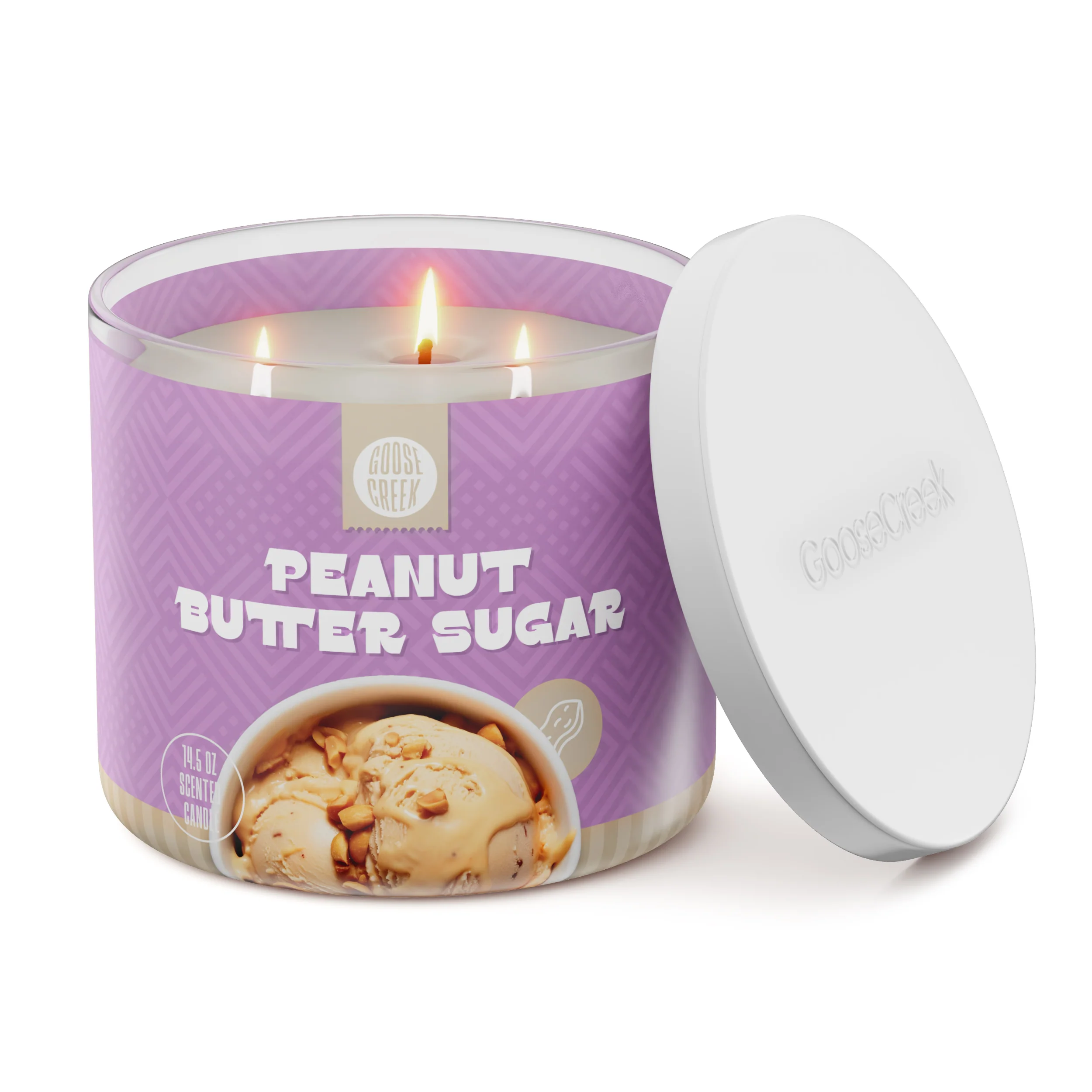 Peanut Butter Sugar 3-Wick Candle - Image 3