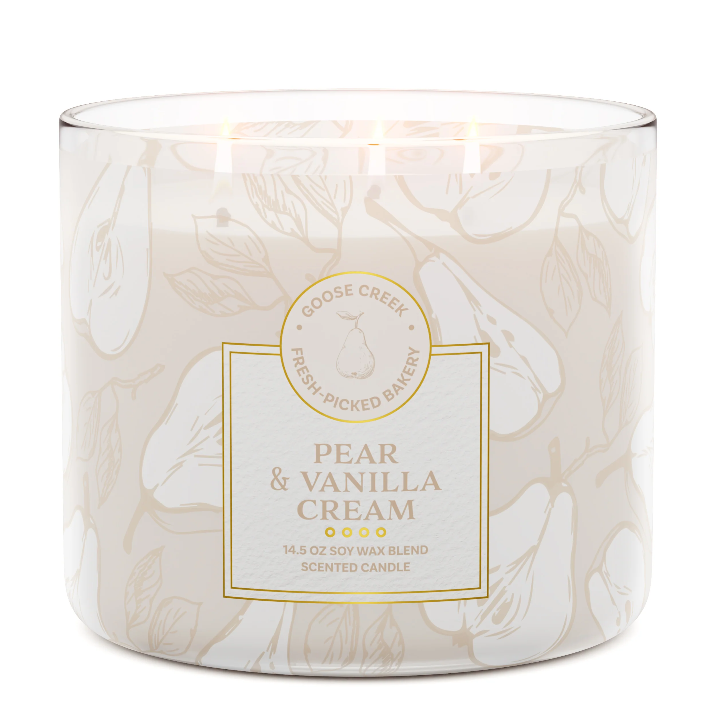 Pear & Vanilla Cream 3-Wick Candle