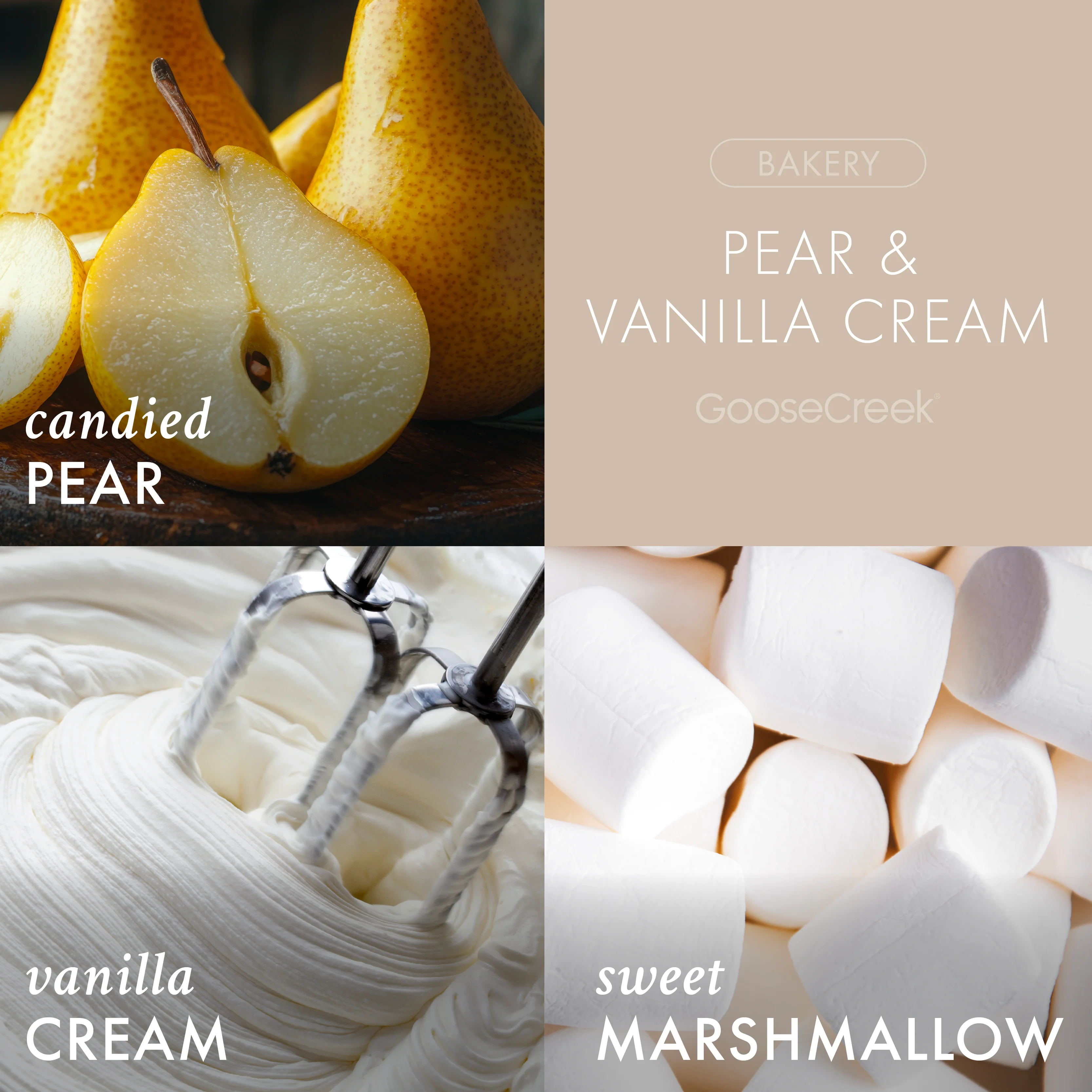 Pear & Vanilla Cream 3-Wick Candle - Image 2
