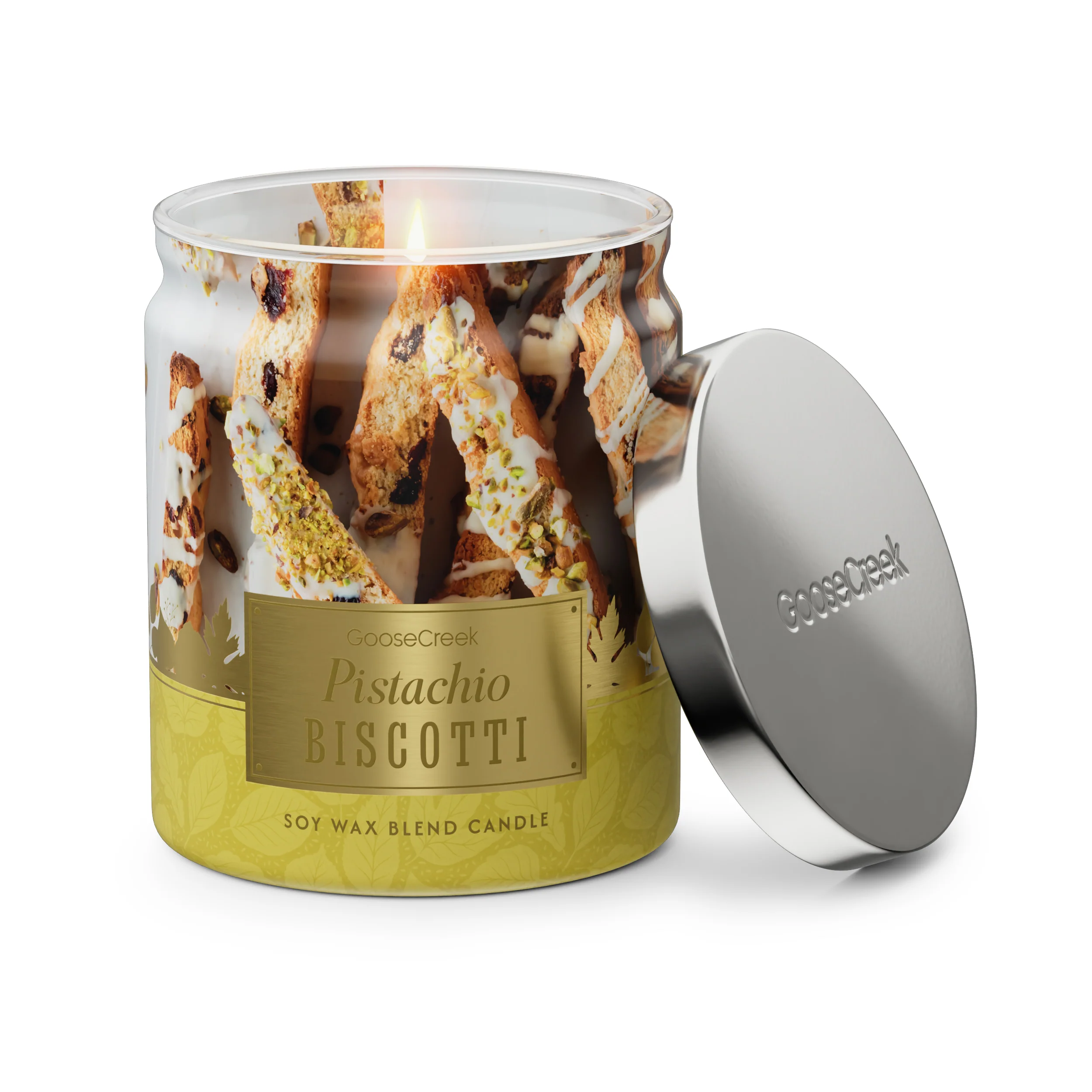 Pistachio Biscotti 7oz Single Wick Candle - Image 2