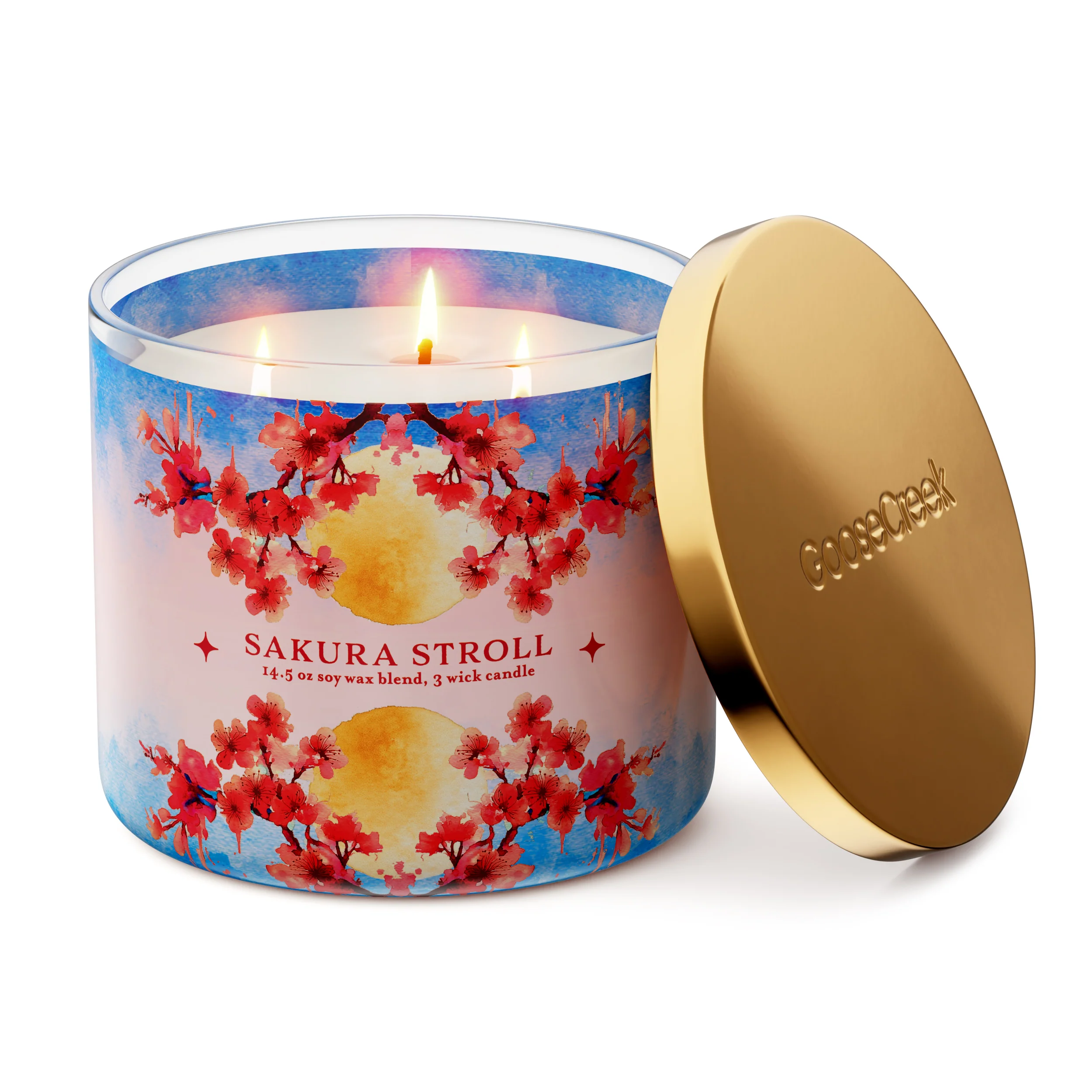 Sakura Stroll 3-Wick Candle - Image 3