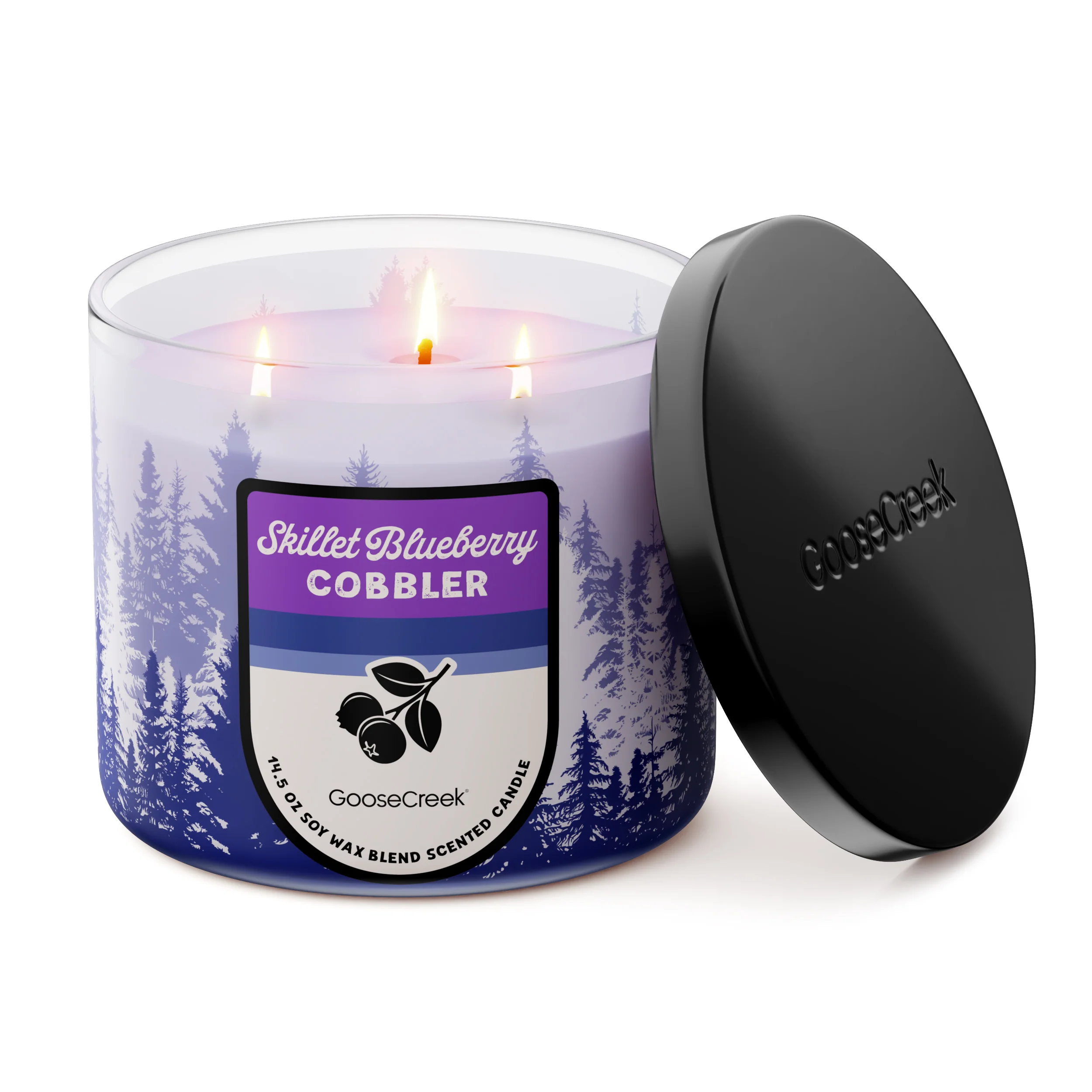 Skillet Blueberry Cobbler 3-Wick Candle - Image 3