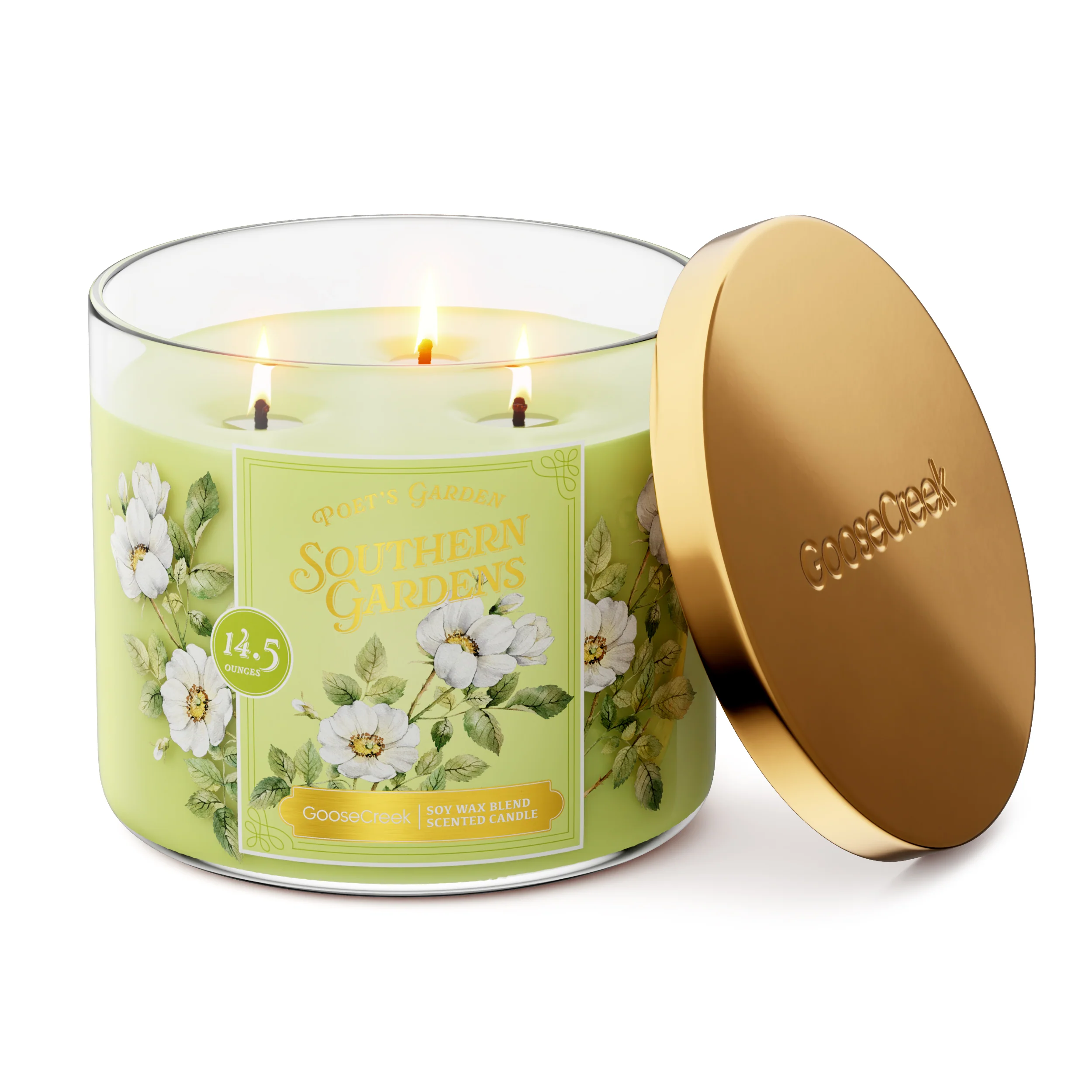 Southern Gardens 3-Wick Candle - Image 3