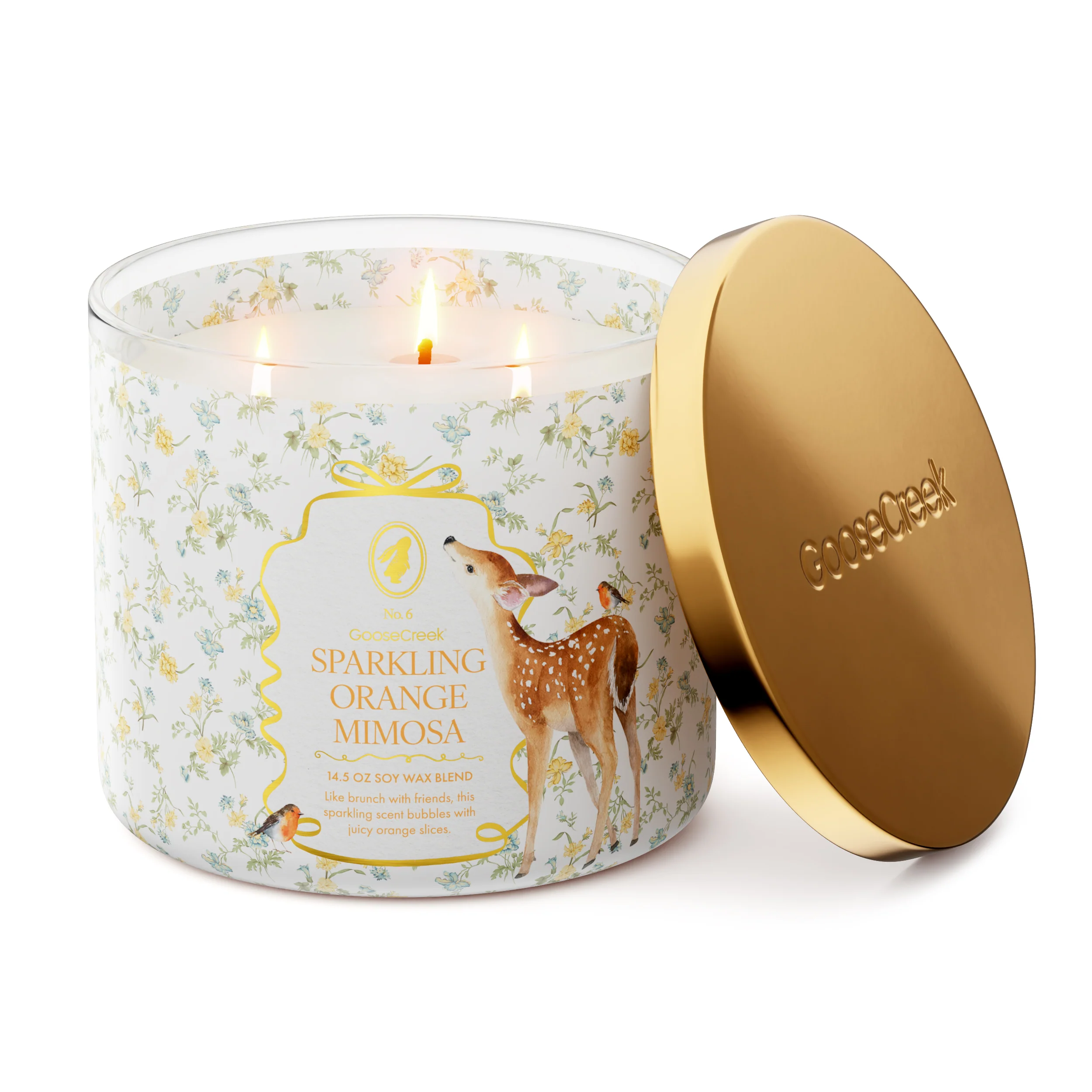 Sparkling Orange Mimosa 3-Wick Candle - Image 3