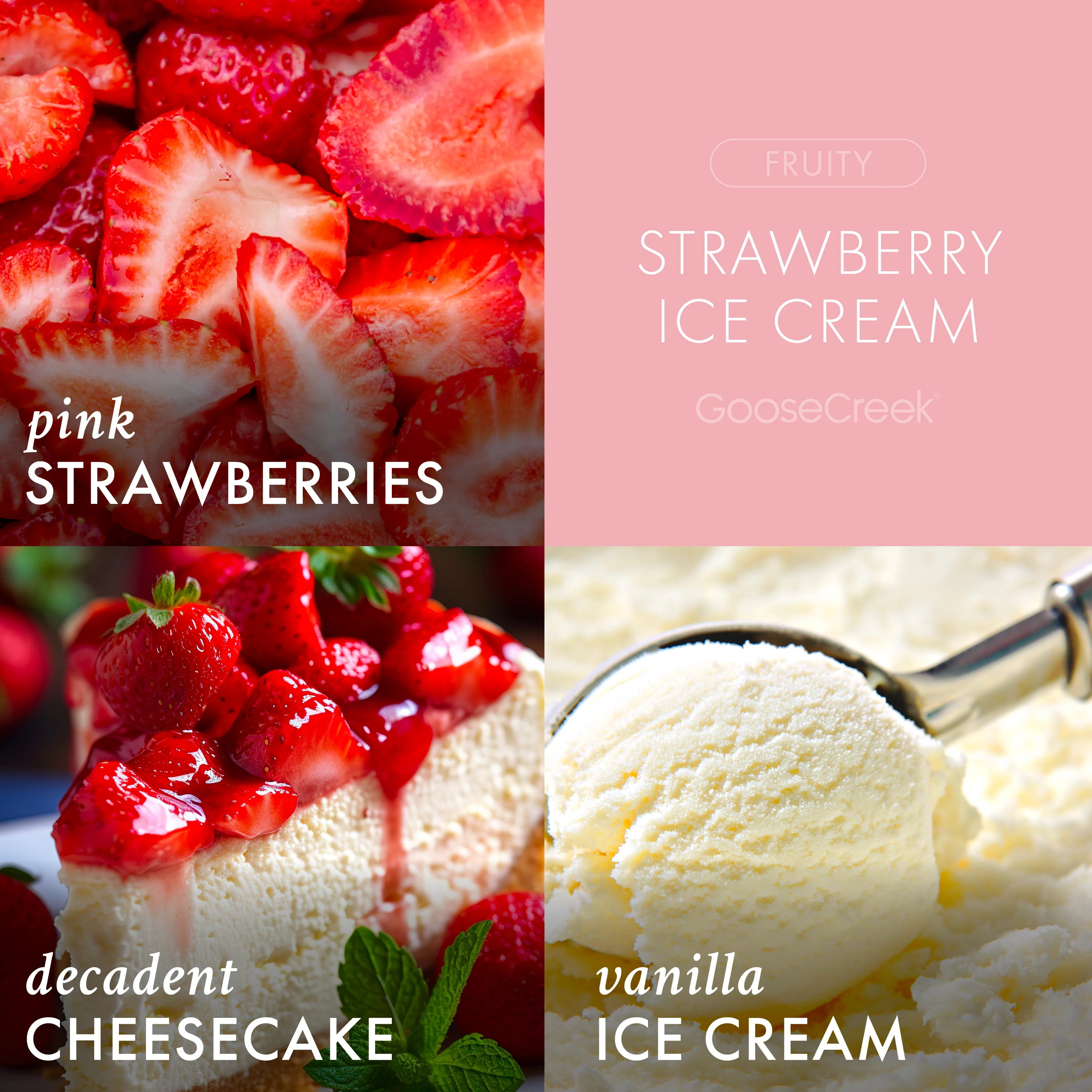 Strawberry Ice Cream 3-Wick Candle - Image 2