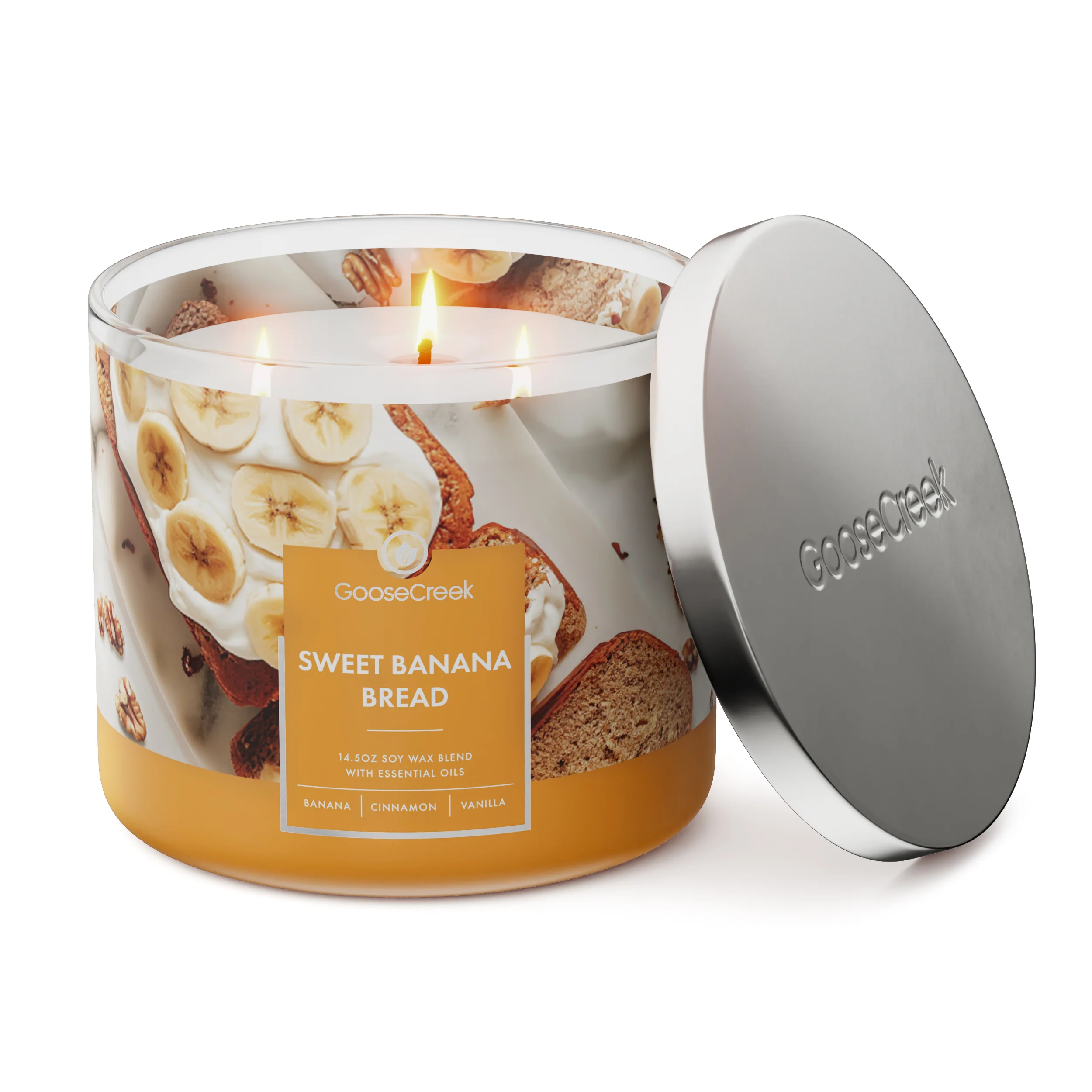Sweet Banana Bread 3-Wick Candle - Image 3