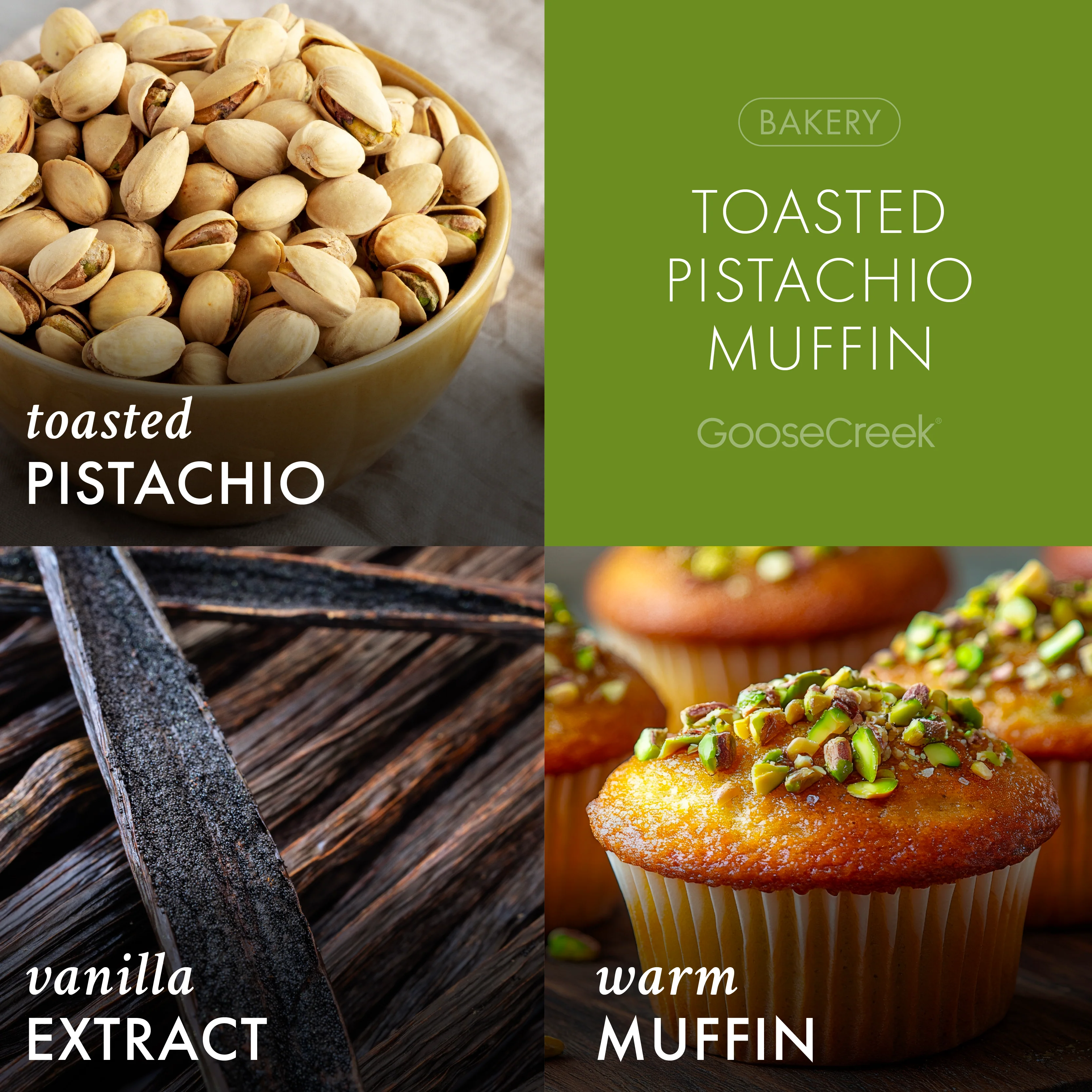 Toasted Pistachio Muffin 3-Wick Candle - Image 2