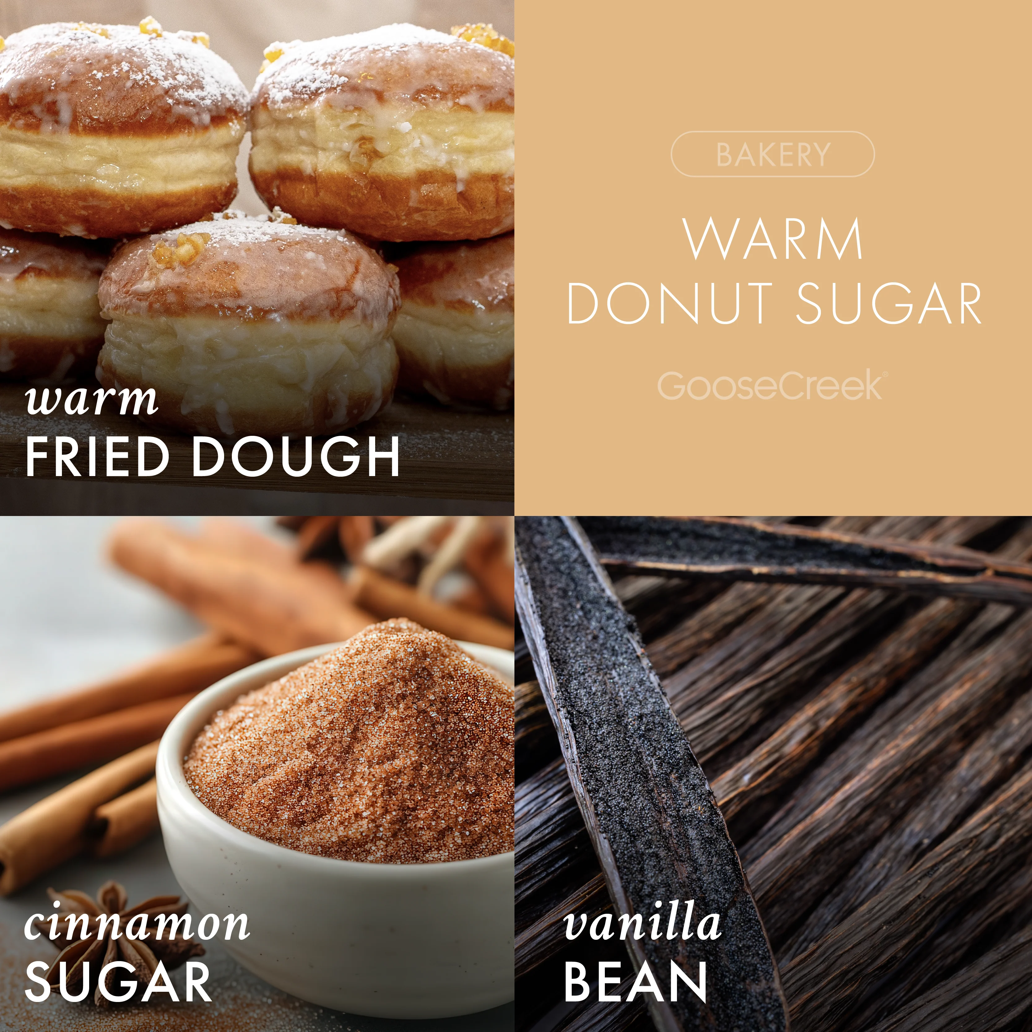 Warm Donut Sugar 3-Wick Candle - Image 2