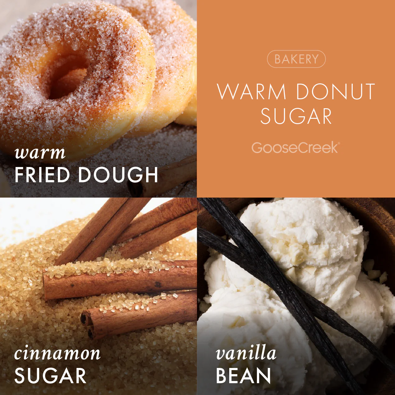 Warm Donut Sugar 3-Wick Candle - Image 2